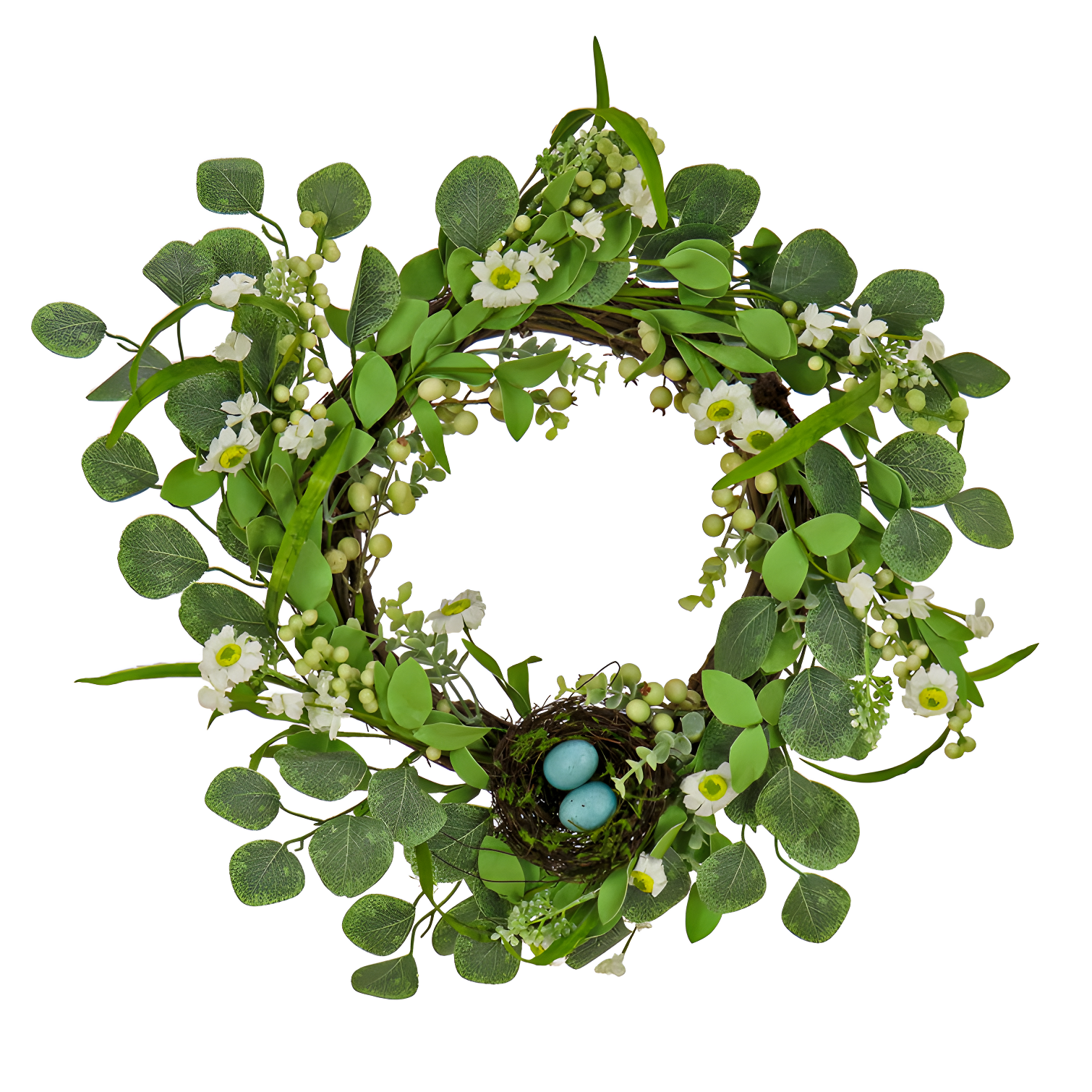 The Holiday Aisle® 20" Daisies and Berries Wreath
