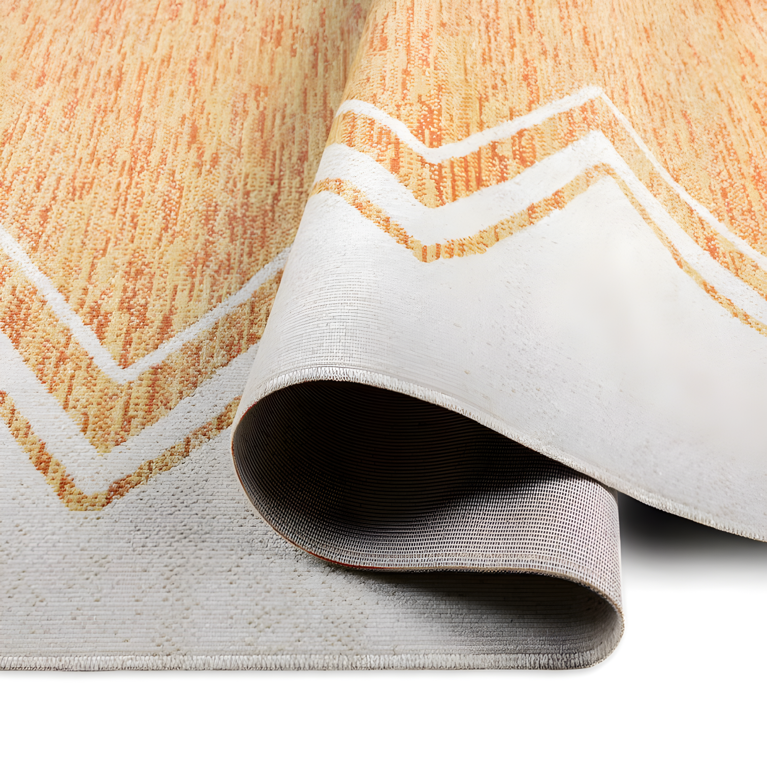 Nicole Miller New York Patio Sofia Indoor/Outdoor Area Rug, Ivory/Mustard