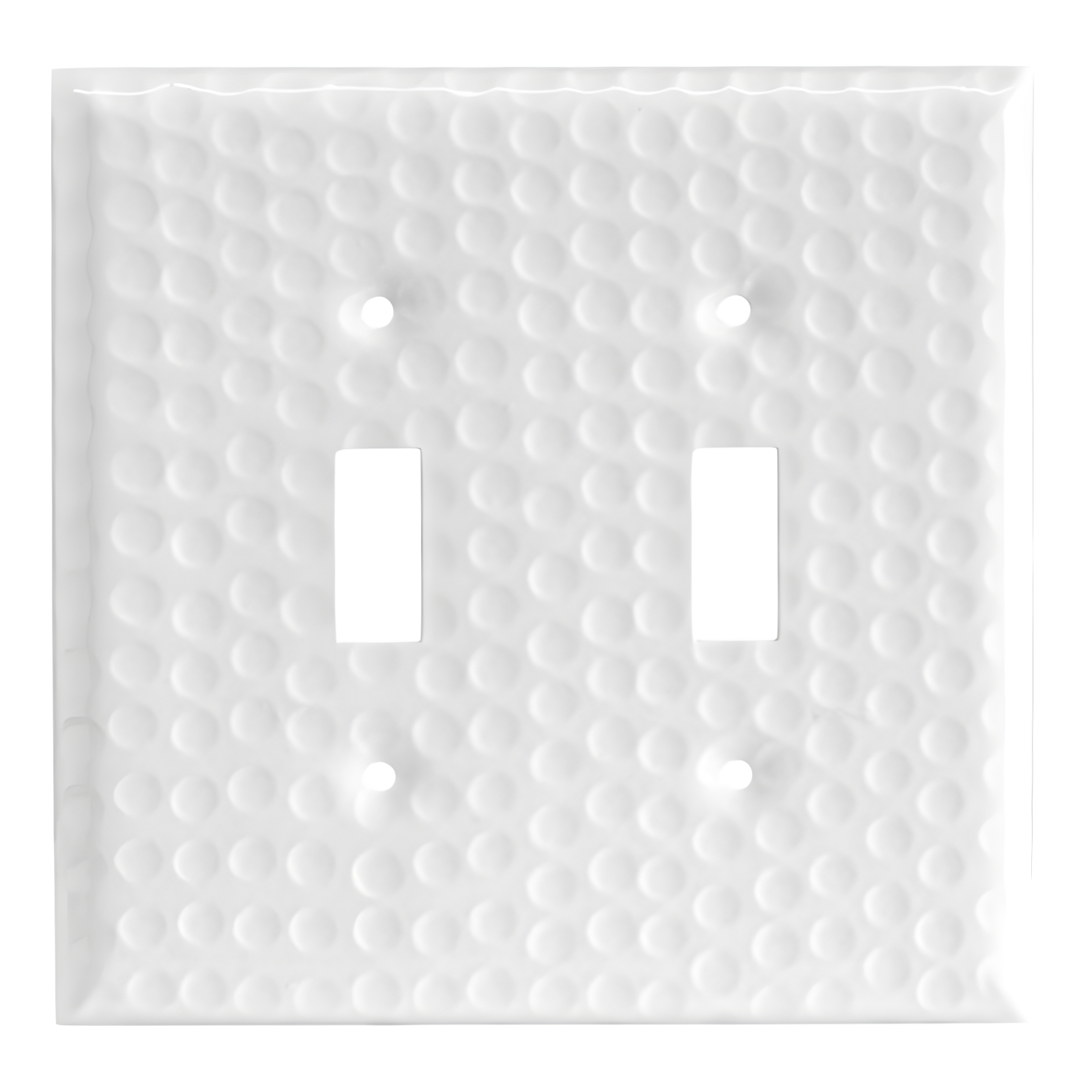 Monarch Abode Hand Hammered 2 - Gang Toggle Light Switch Standard Wall Plate