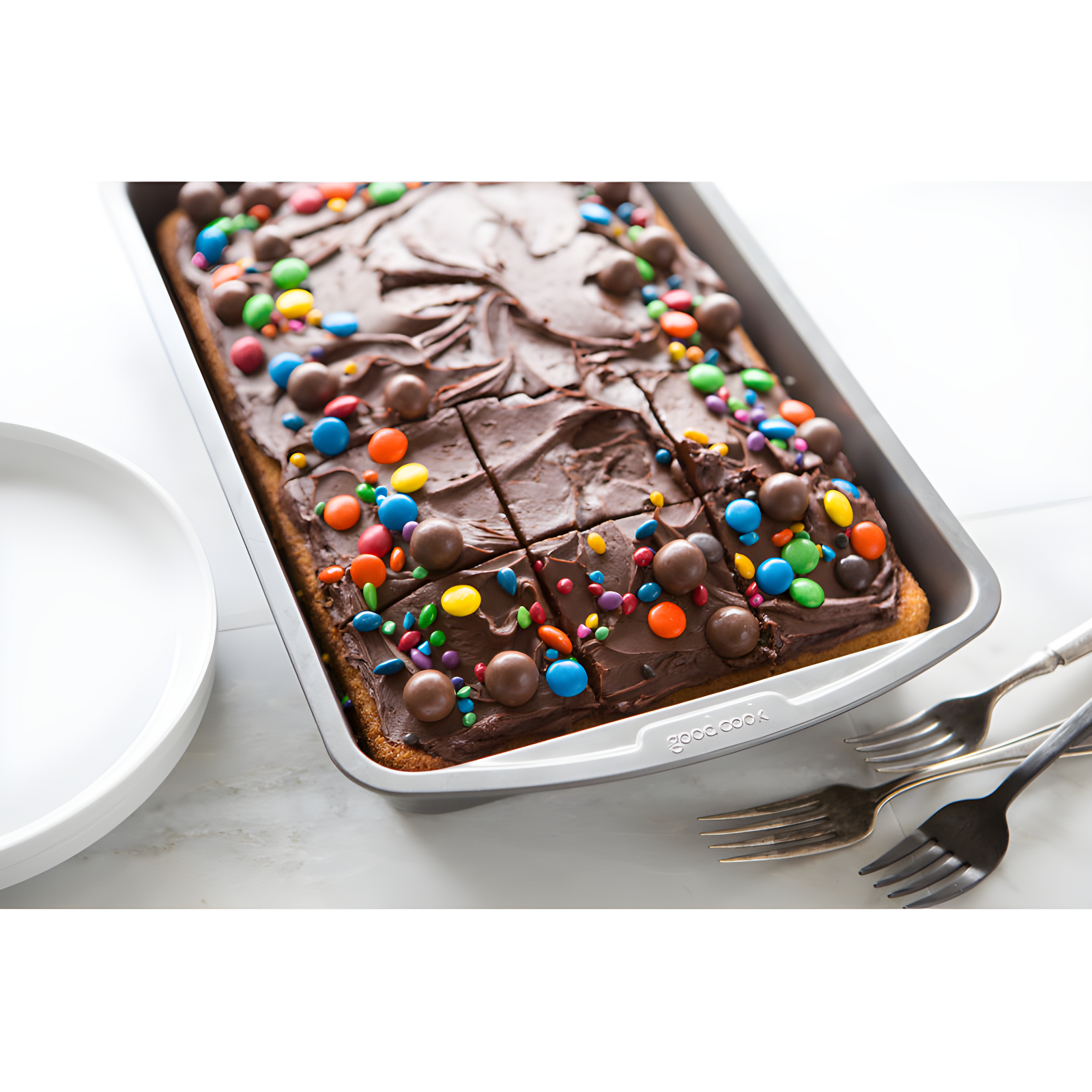 Good Cook Good Cook Steel Non-Stick Rectangle Cake Pan
