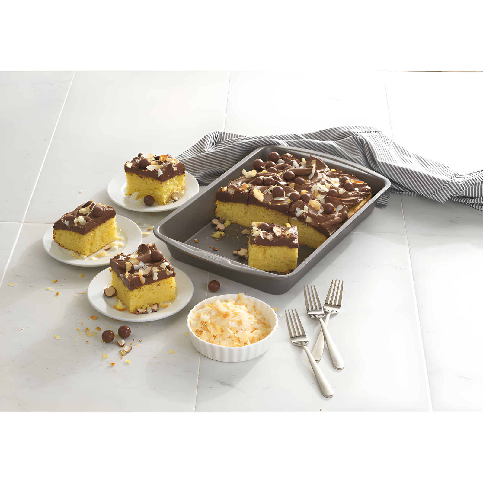 Good Cook Good Cook Steel Non-Stick Rectangle Cake Pan