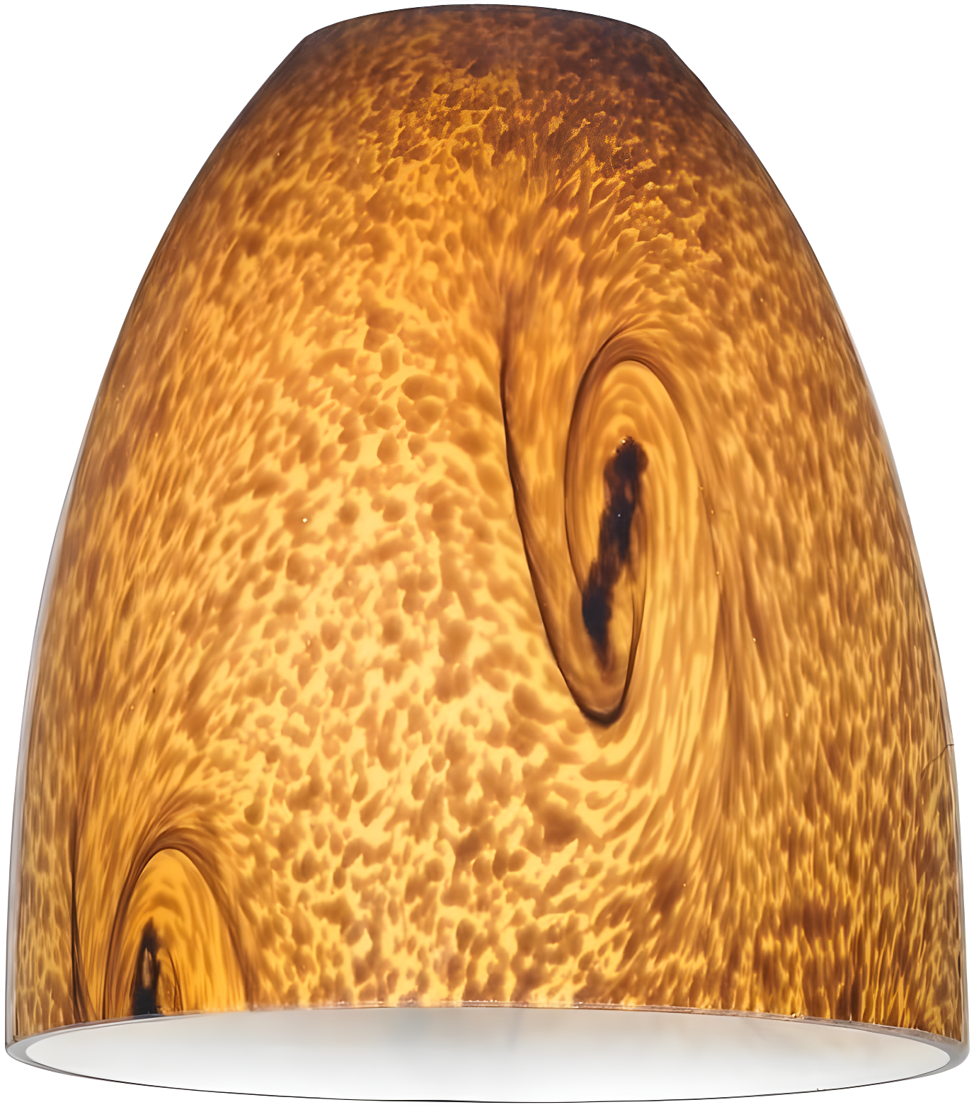 Lighting Modern Glass Light Shade with Art Glass - Lipless with 1-5/8-Inch Fitter