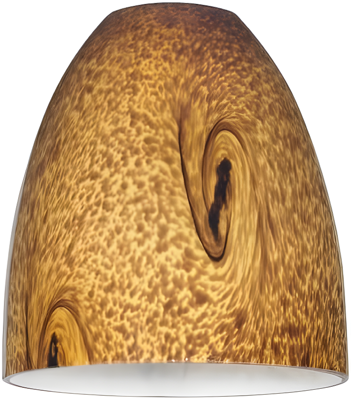 Lighting Modern Glass Light Shade with Art Glass - Lipless with 1-5/8-Inch Fitter