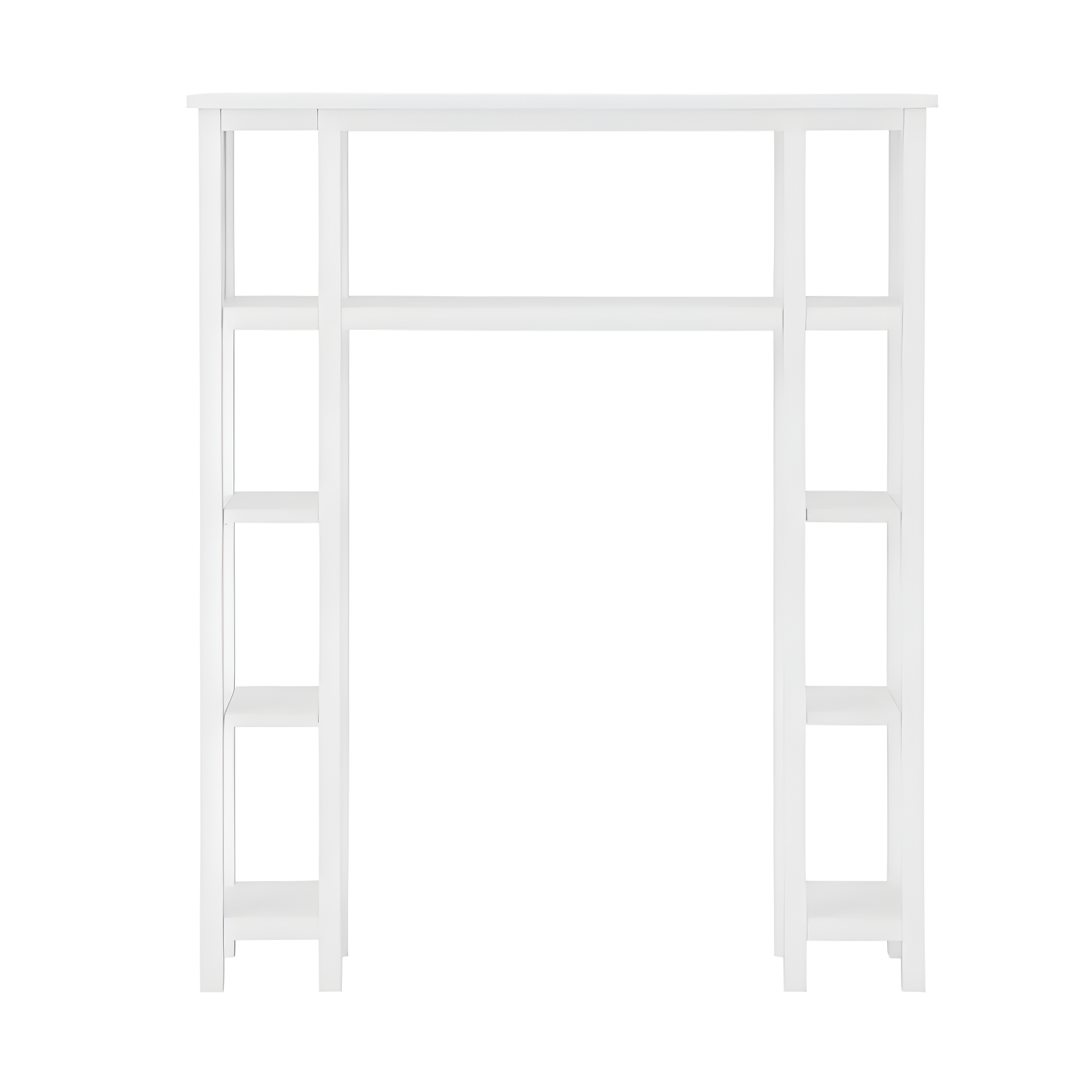 Coventry Bathroom Over the Toilet Open Shelving Unit with Shelves White - Alaterre Furniture