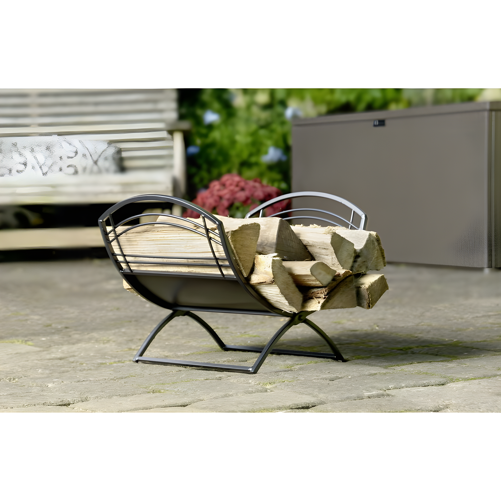 ShelterLogic Fireplace Classic Steel Log Carrier