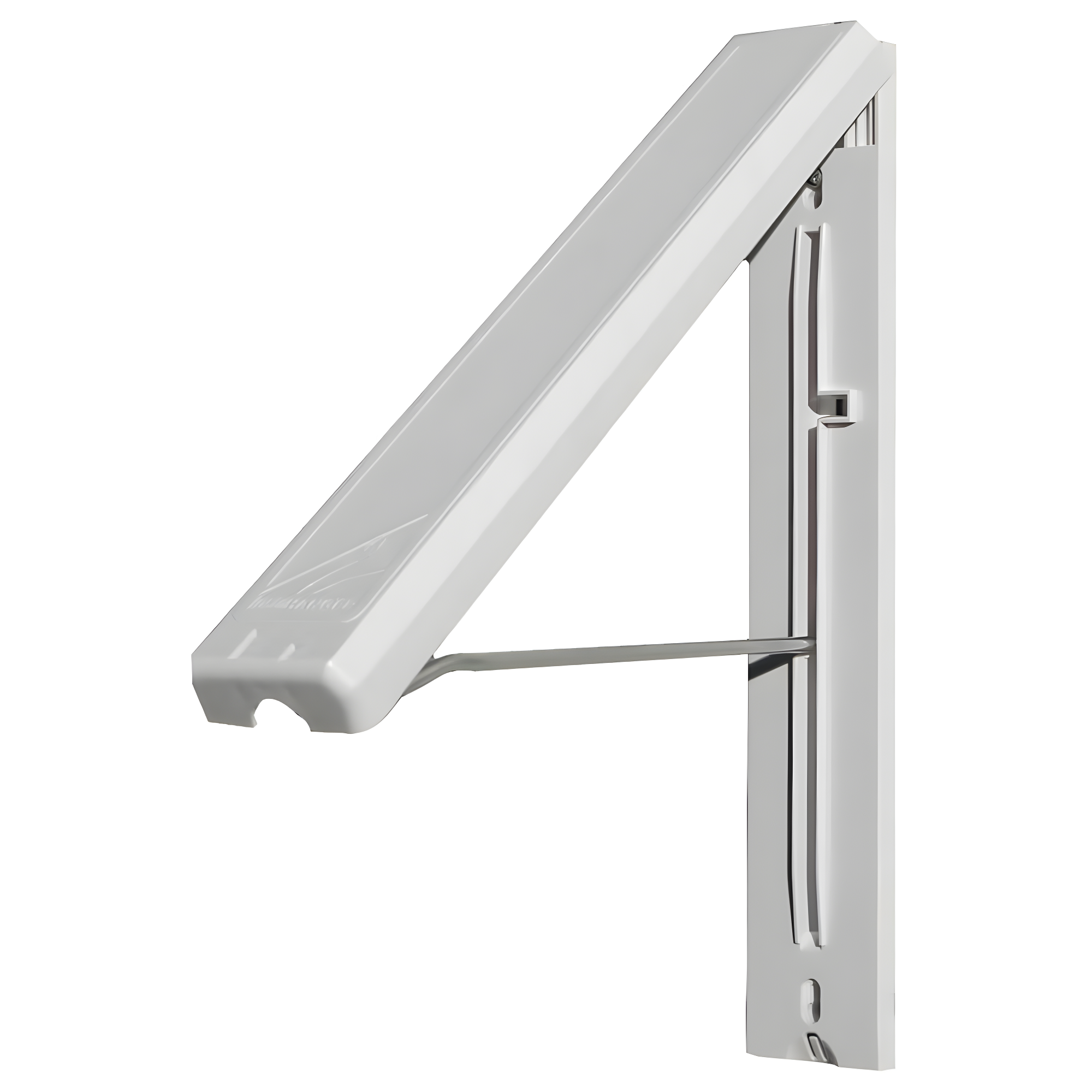 Arrow Hanger Wall Mount Clothing Hanging System, White