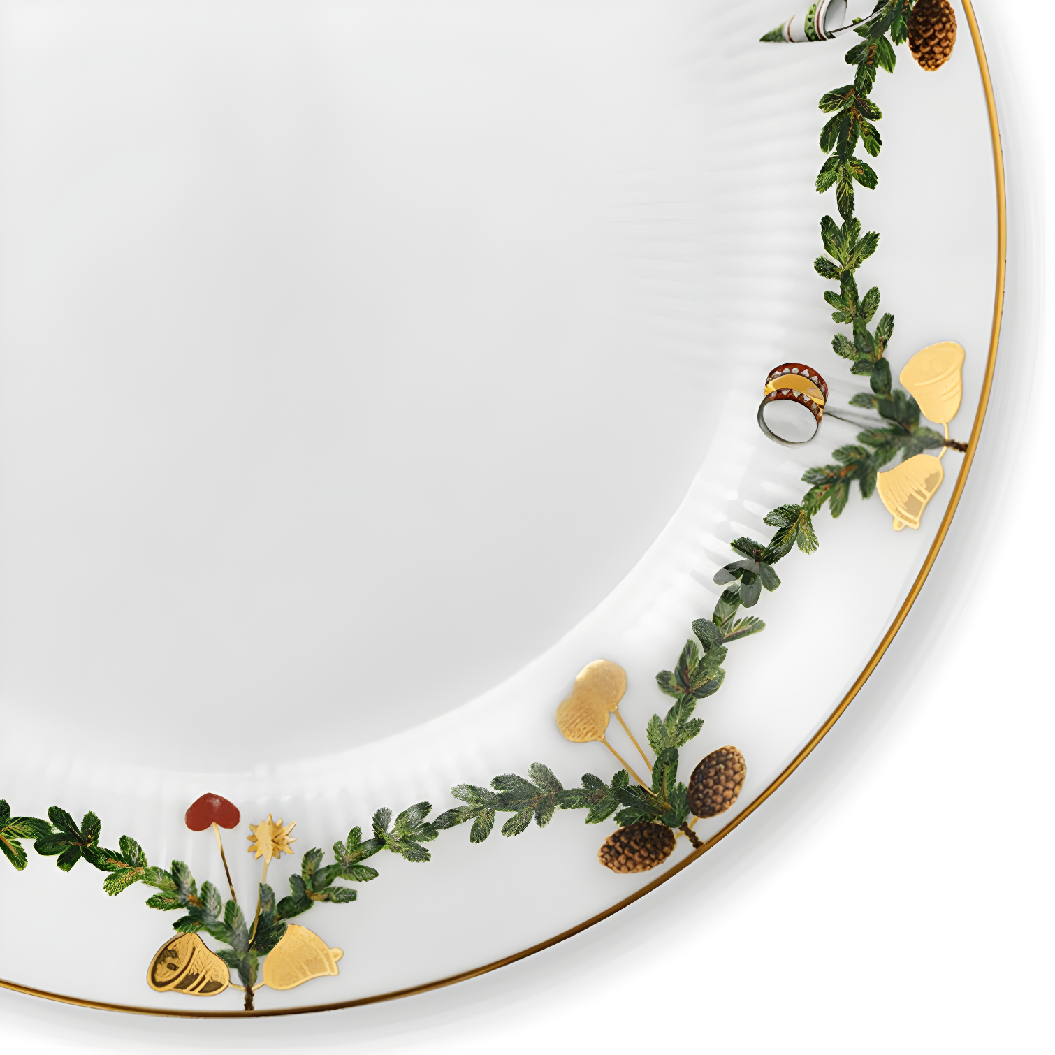 Star Fluted Christmas Royal Copenhagen 10.6299" Dinner Plate