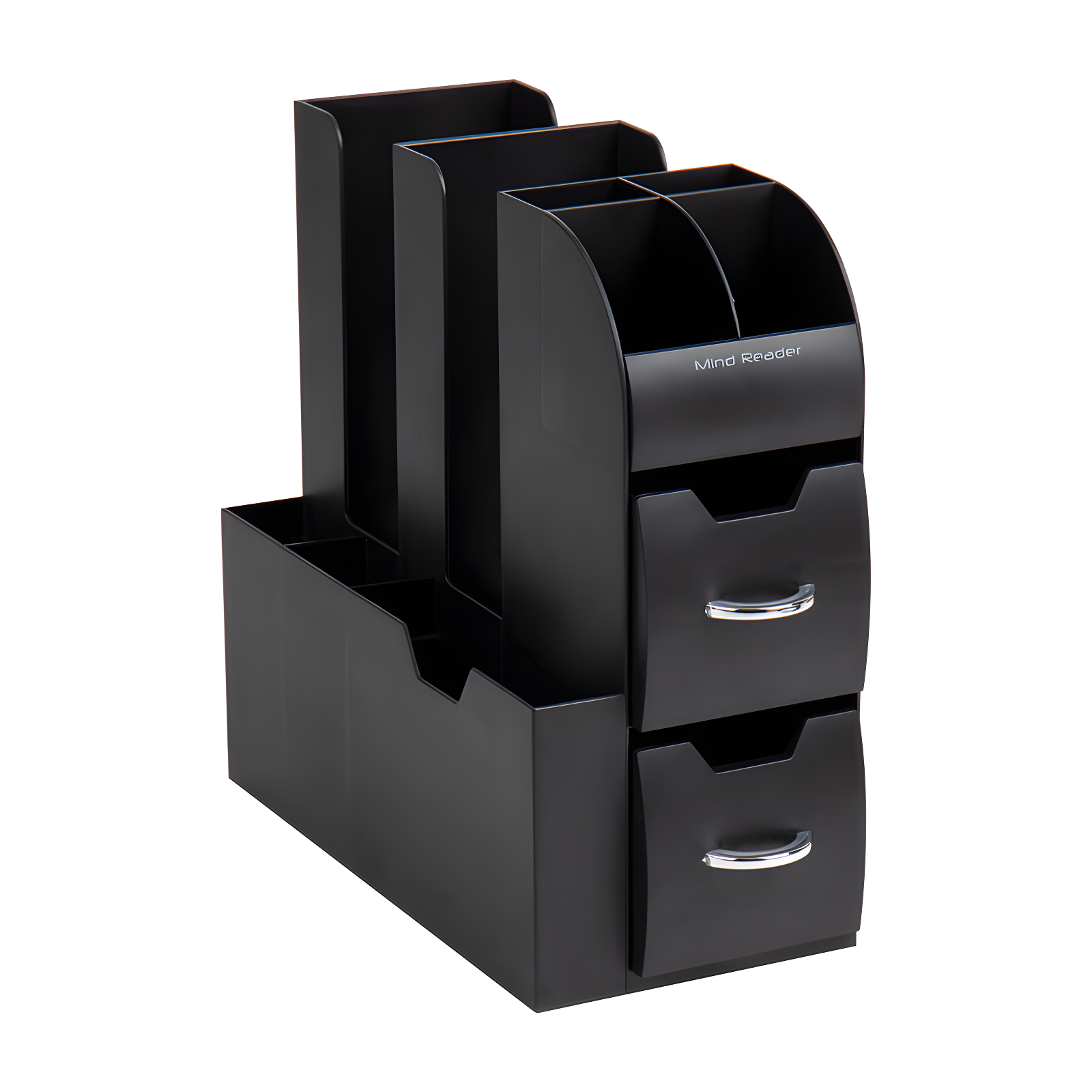 Mind Reader Cup and Condiment Station, Countertop Organizer, Coffee Bar, Kitchen, 5.35"L x 11.25"W x 11.15"H, 2-Pack