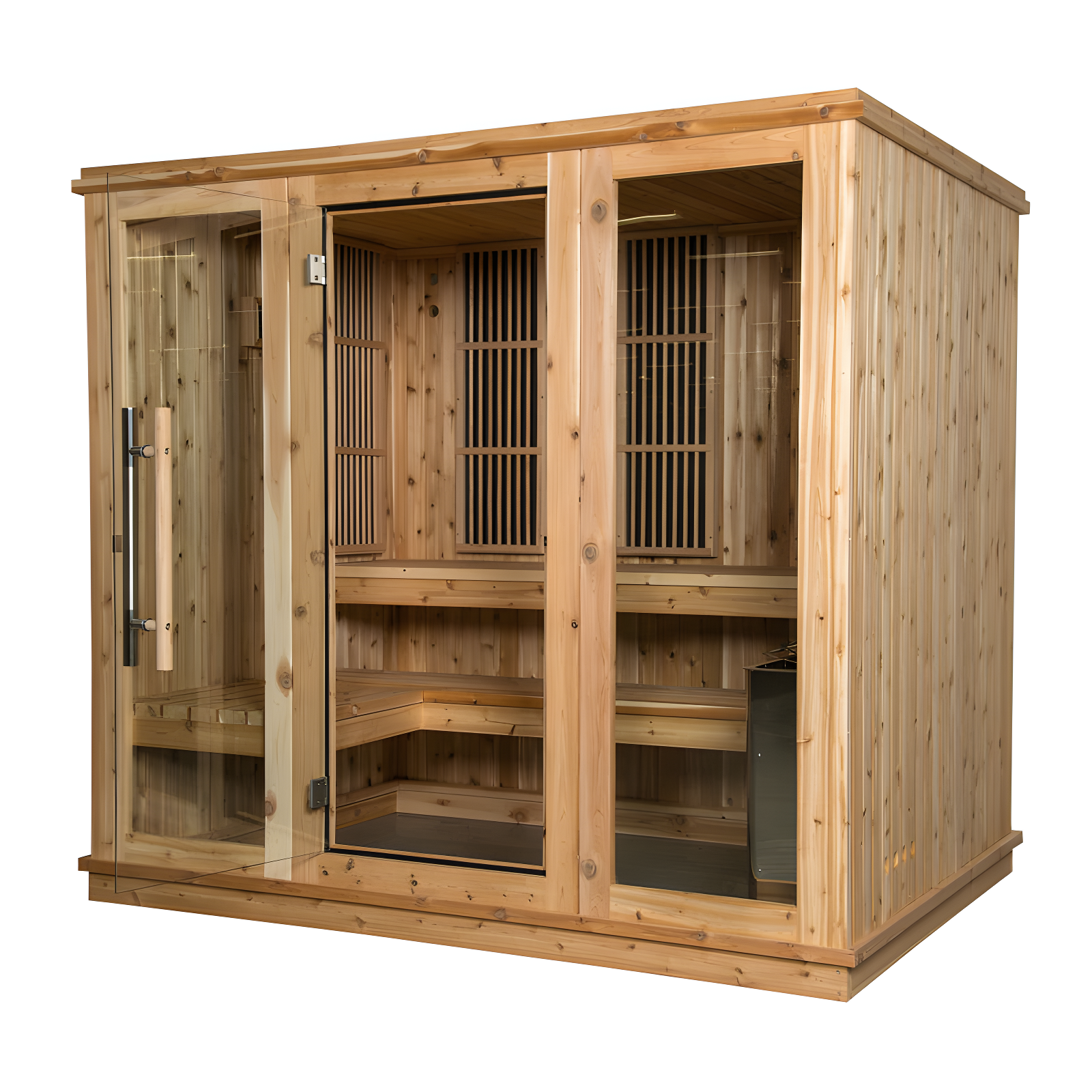 Almost Heaven Saunas Almost Heaven Saunas Bridgeport 6 - Person Traditional Steam Sauna in Cedar