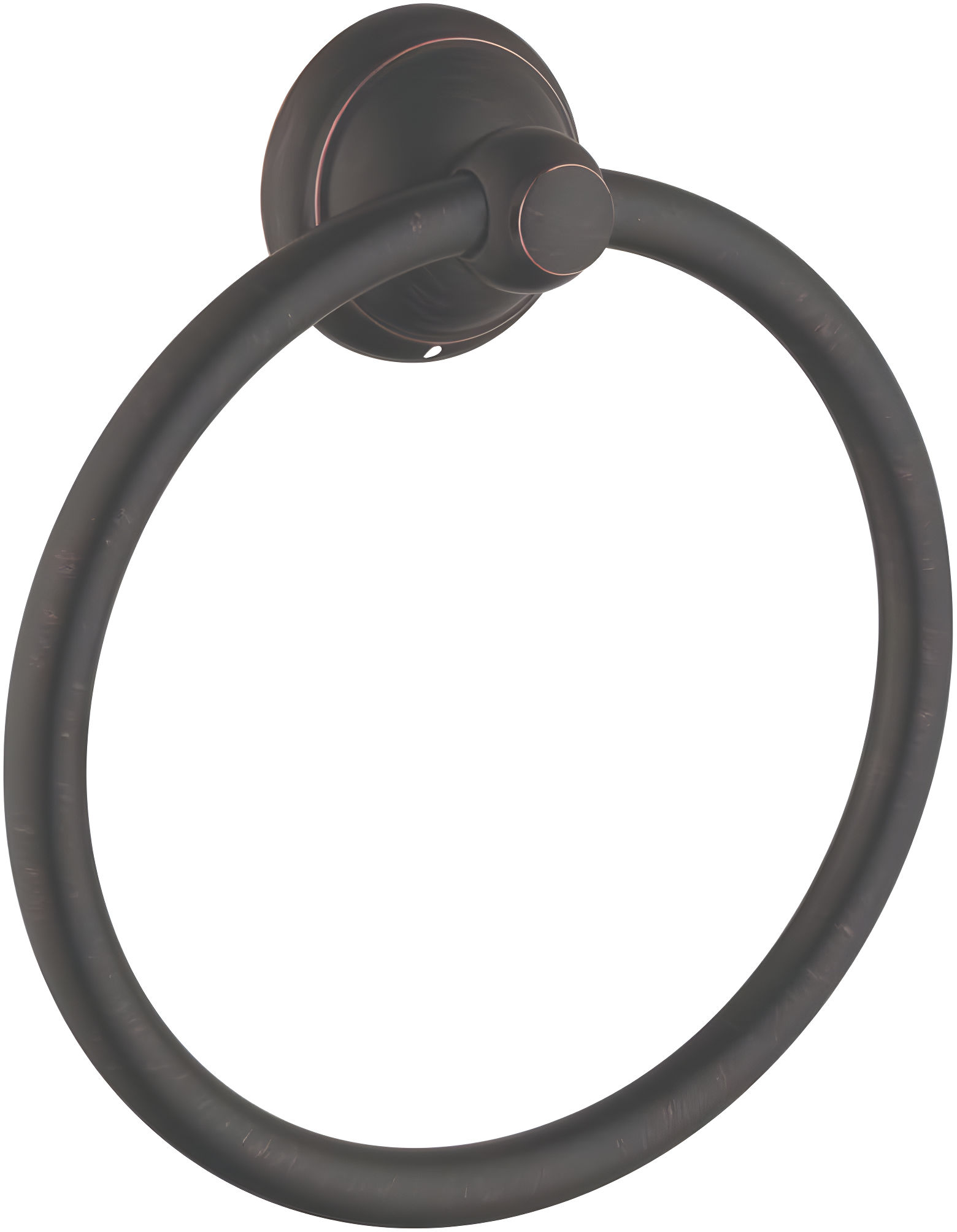hansgrohe -Towel Ring Timeless 7-inch Classic Holder in Rubbed Bronze, 06095920