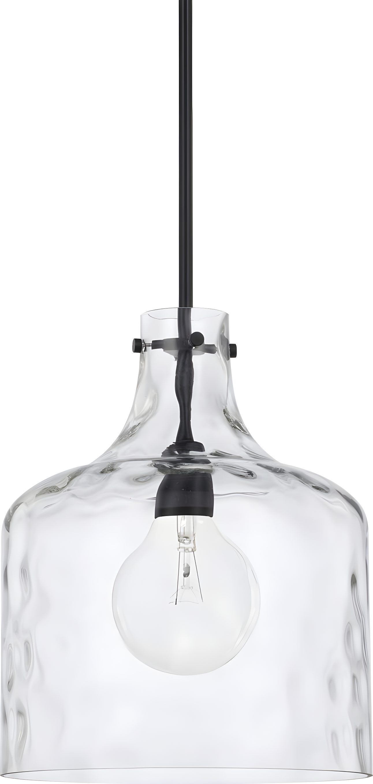 Capital Lighting 325717 1 Light 15" Tall Pendant - Black