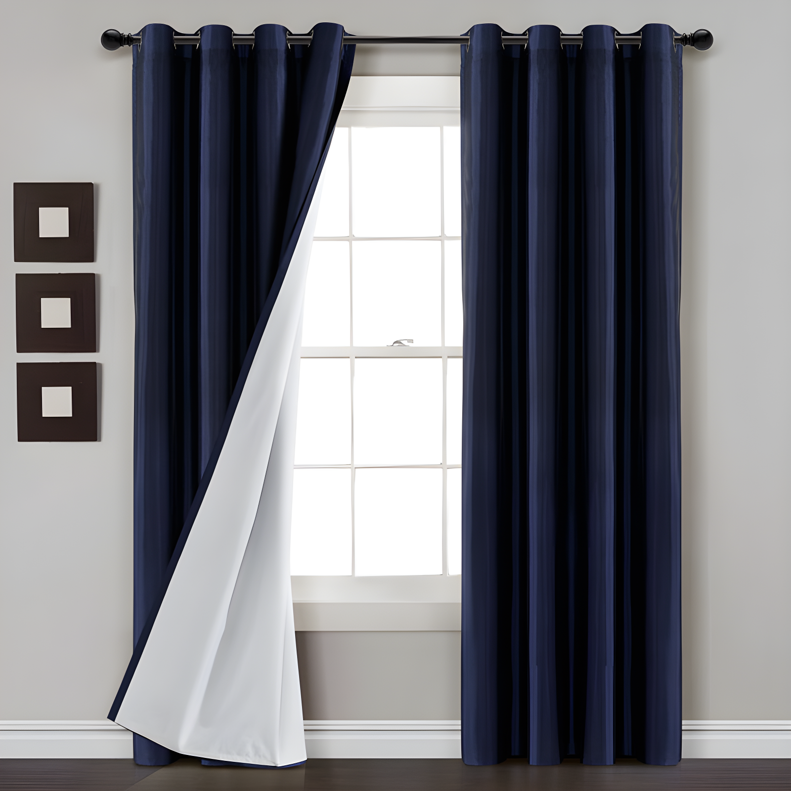 Lush Decor Polyester Blackout Curtain Single Panel