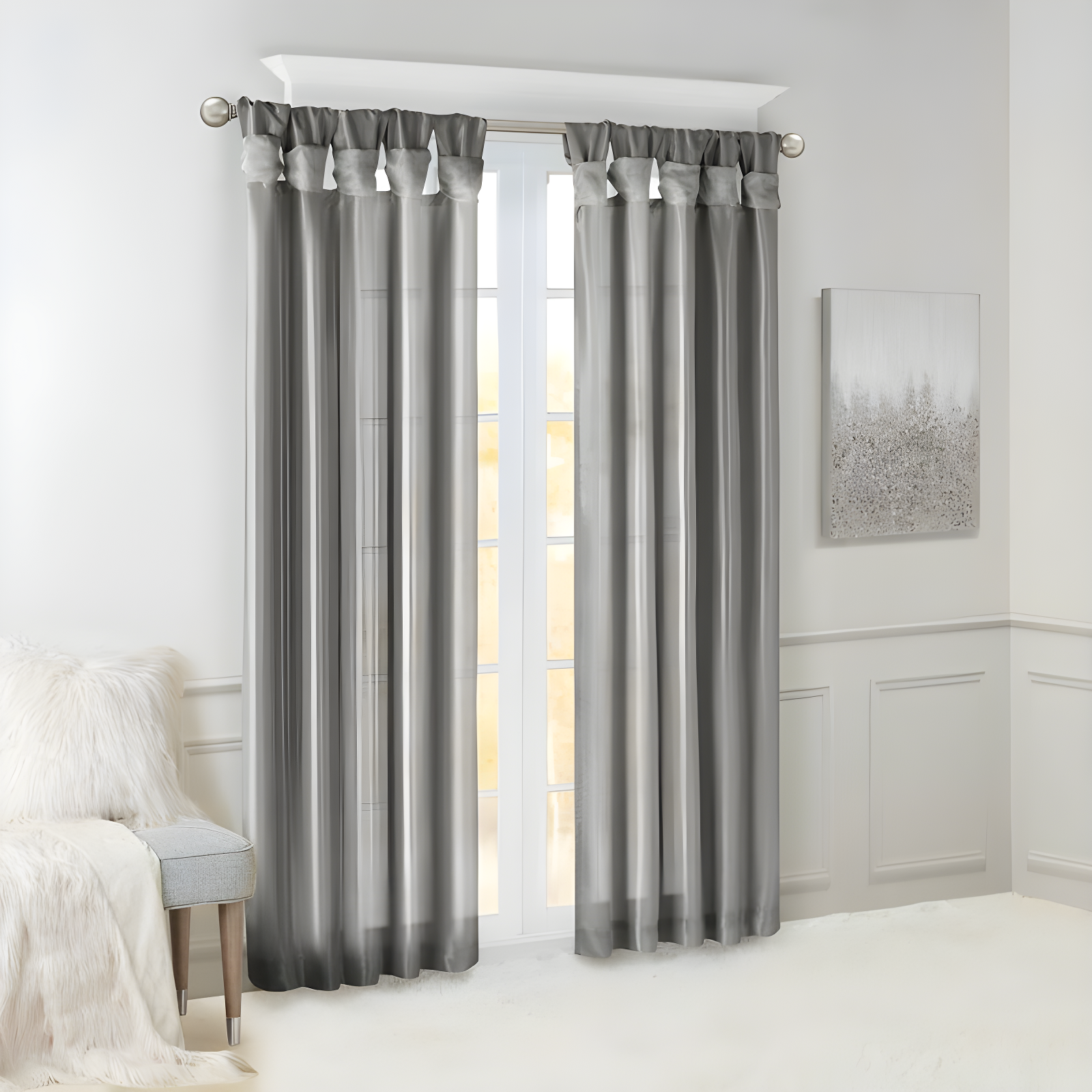 Polyester Single Curtain Panel Panel