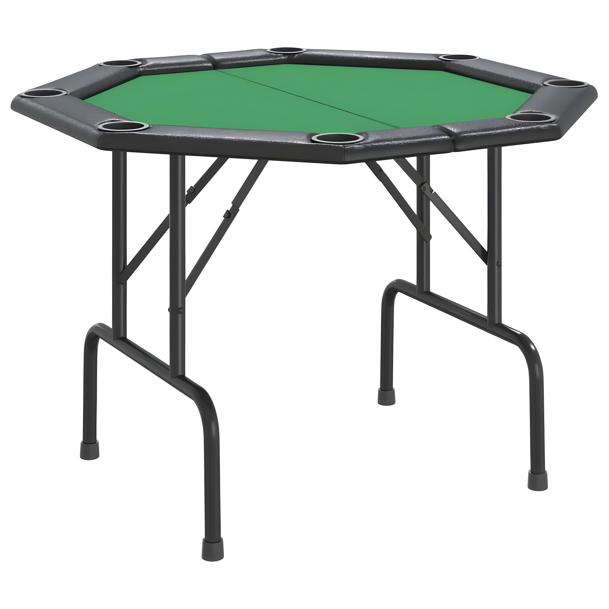vidaXL Folding Poker Table Texas Holdem Table 8 Players Portable Casino Table