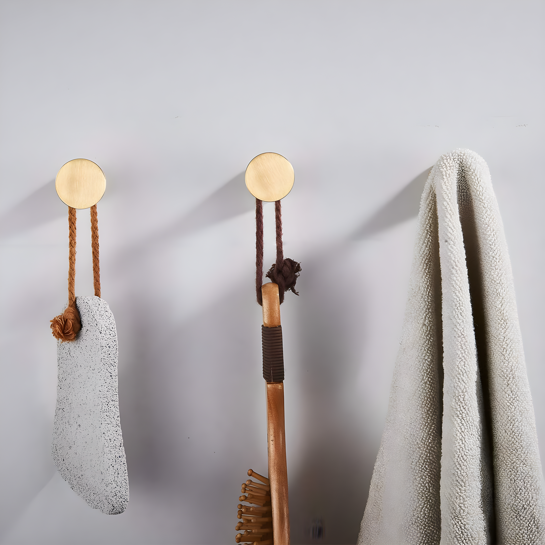 TECI Solid Brass Gold Hooks(2 Pack) Heavy Duty Wall Mounted.Perfect for Purse,Coats, Hats, Bags, Backpacks,Hat,Towel, and More.Available for Clothing Store, Hotel, Cafe, TC005D
