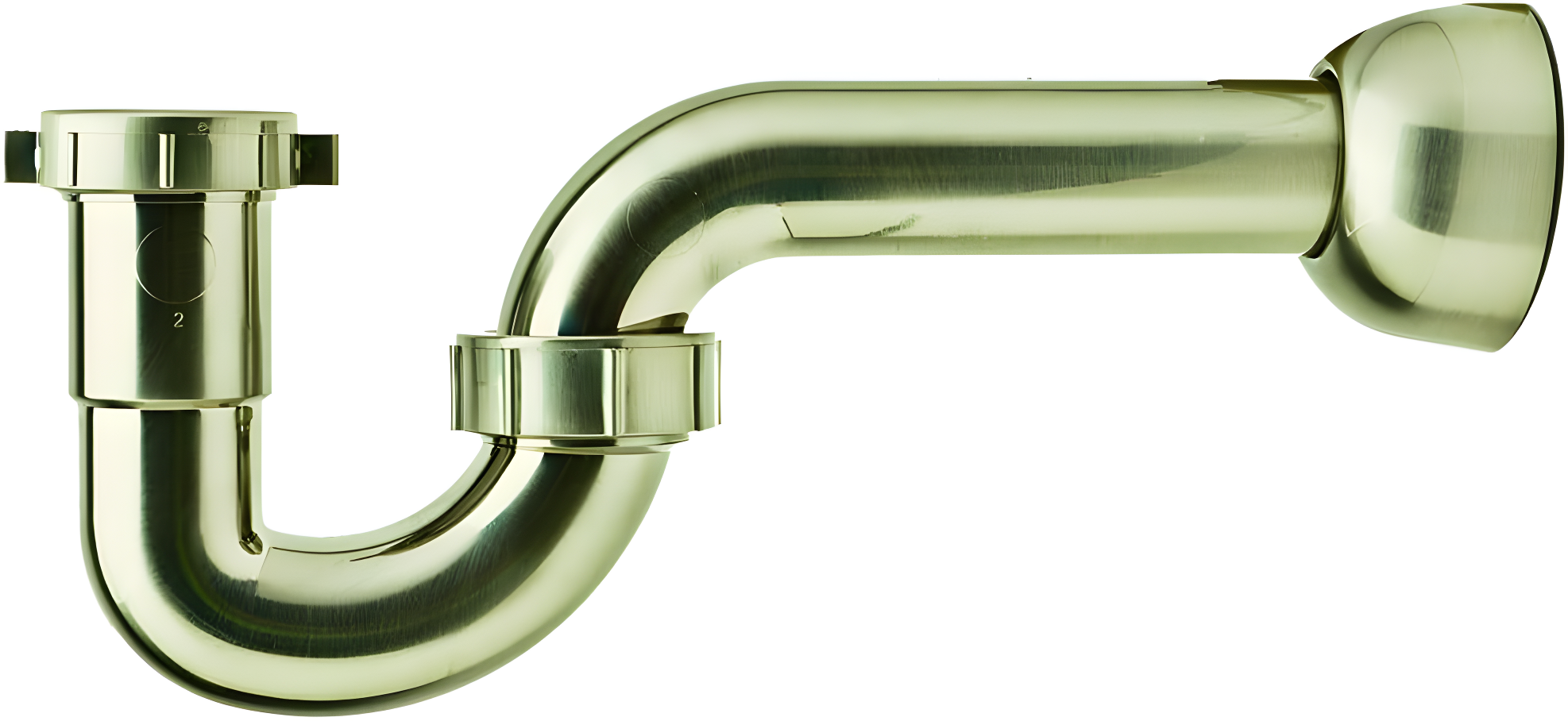 PF WaterWorks PF0703-BN Abdominales con Trampa para P, Chapado en Níquel