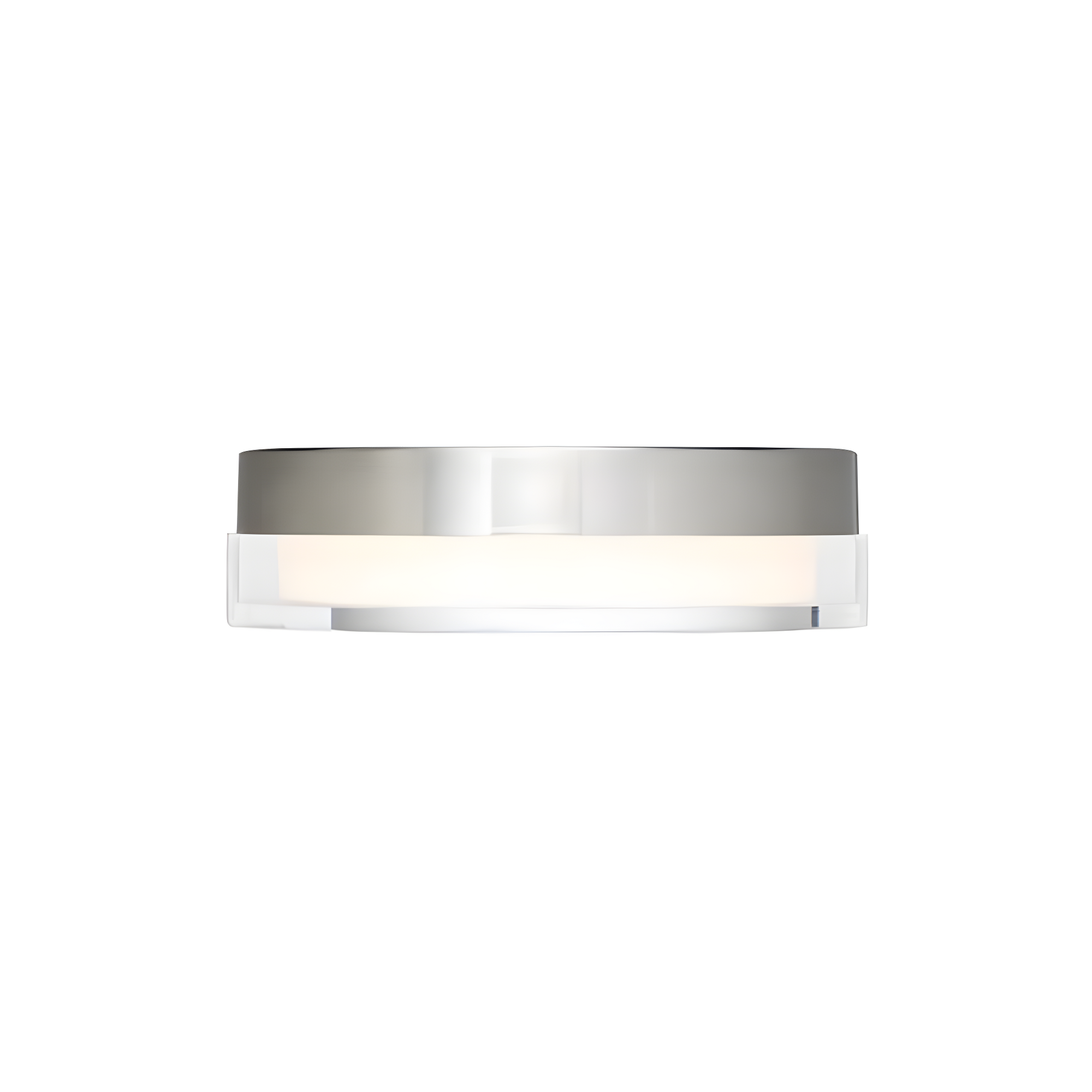 Modern Sleek Stainless Steel LED Flush Mount for Indoor/Outdoor