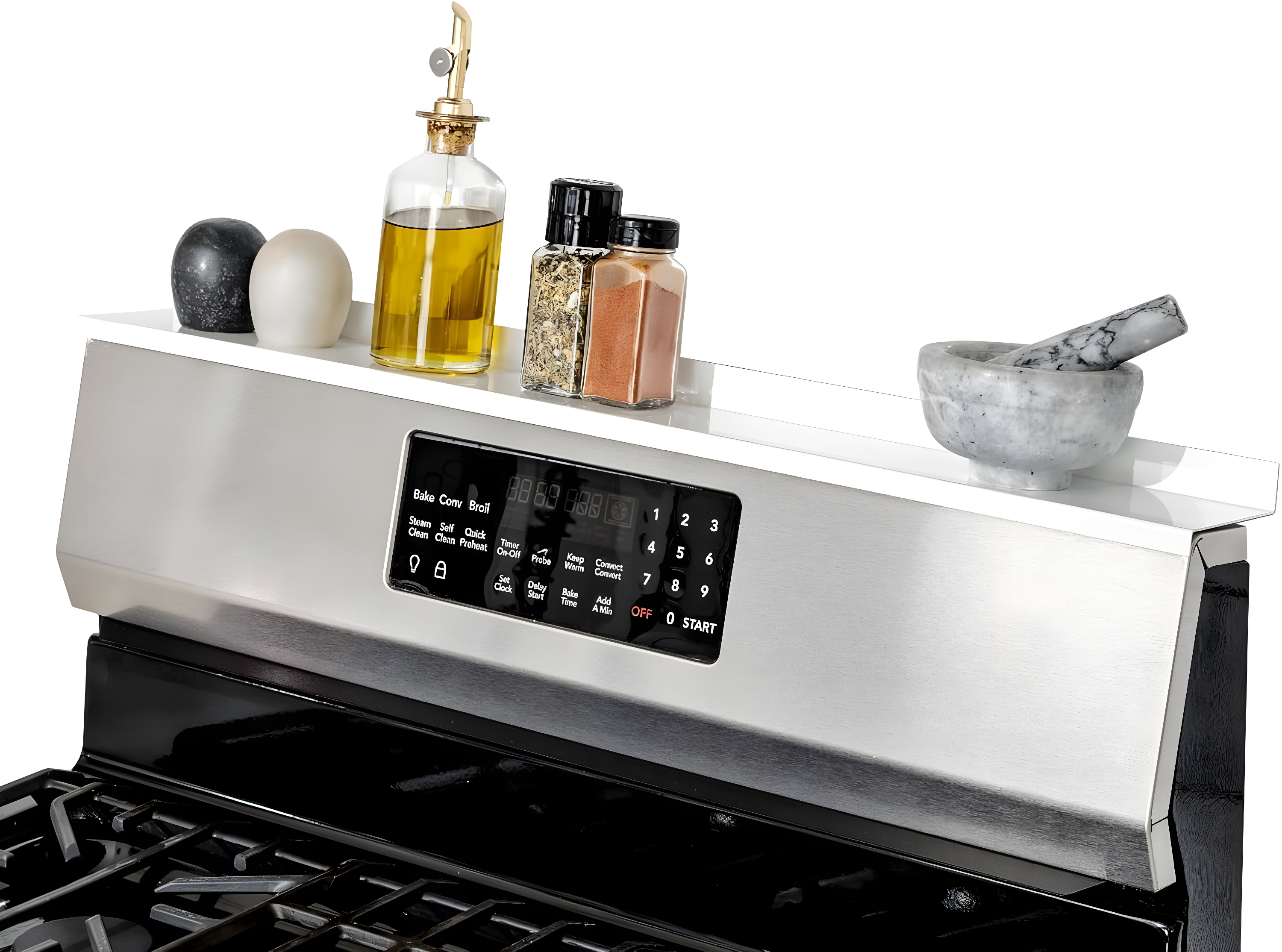 StoveShelf 30" Length White Magnetic Shelf for Kitchen Stove - Kitchen Storage Solution with Zero Installation - Over Stove Spice Rack Organizer