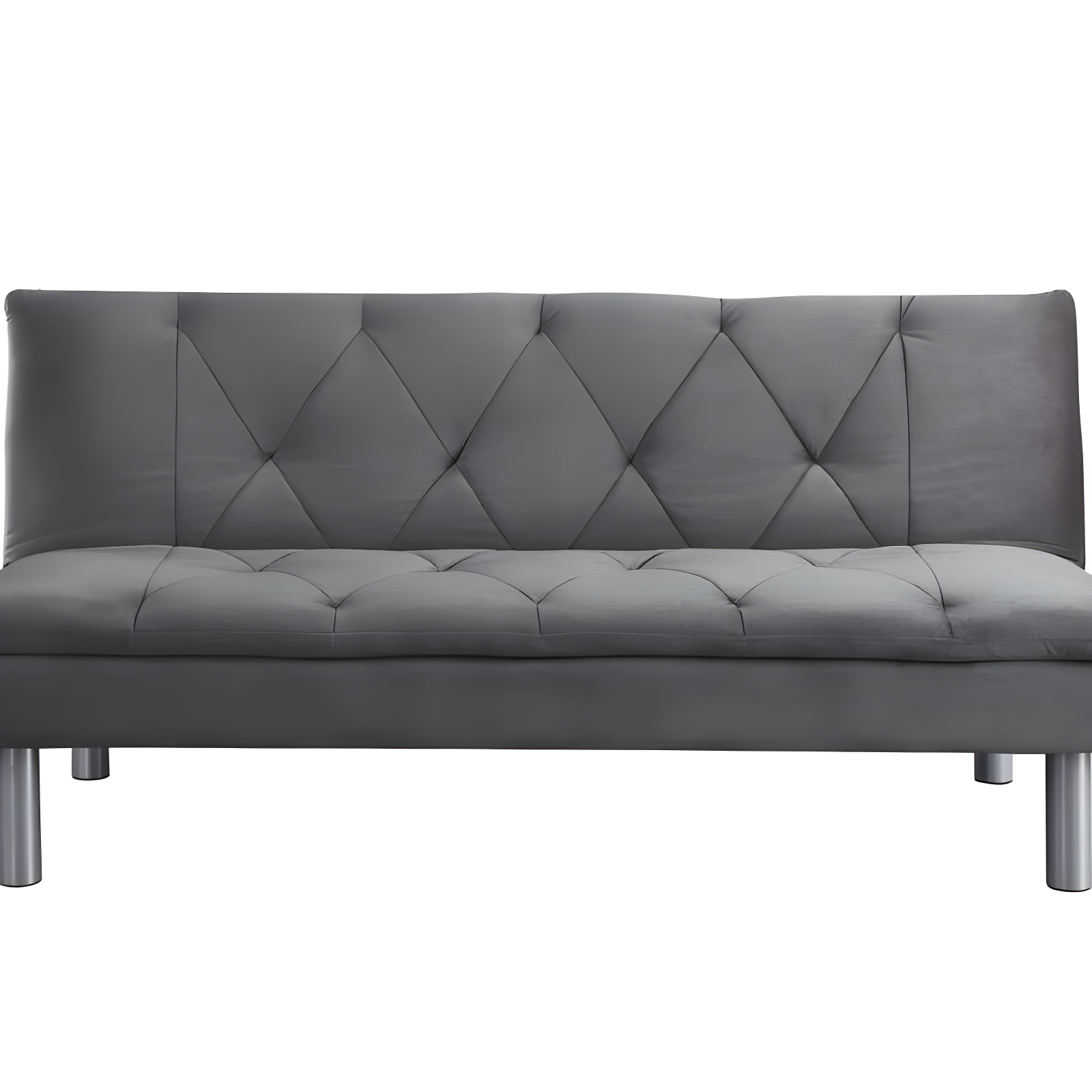 66" Cilliers Sofa Gray Velvet/Chrome Finish - Acme Furniture