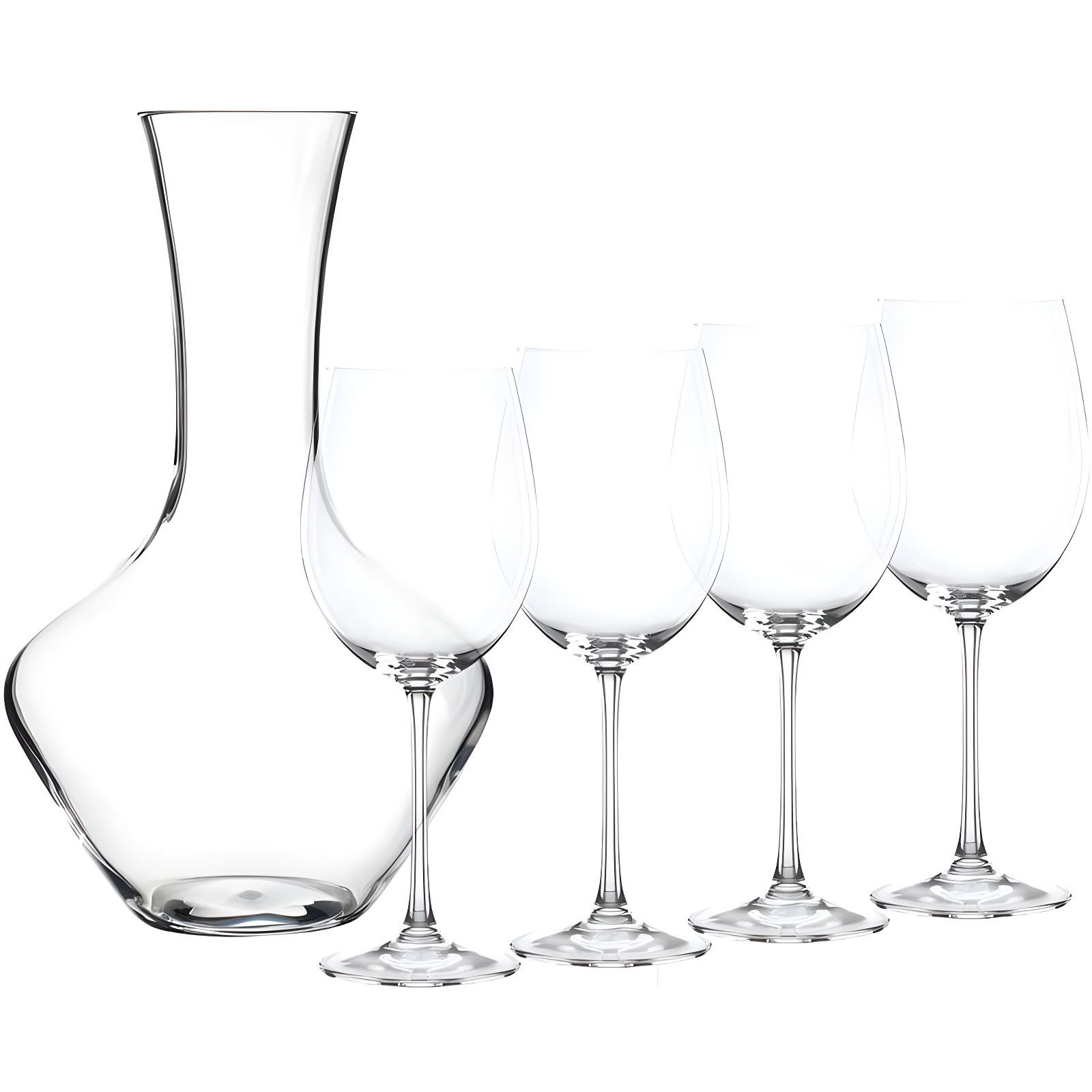 Nachtmann Vivendi Decanter with Glasses, Set of 5 Pieces,63.5 oz.