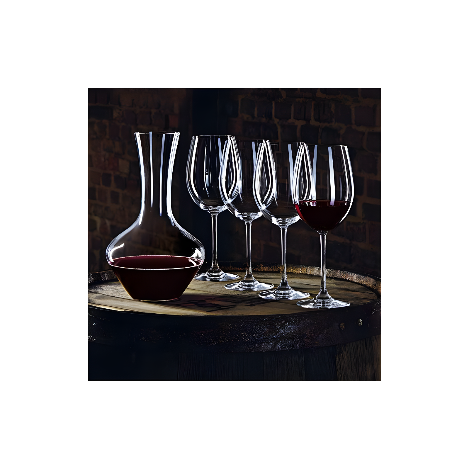 Nachtmann Vivendi Decanter with Glasses, Set of 5 Pieces,63.5 oz.