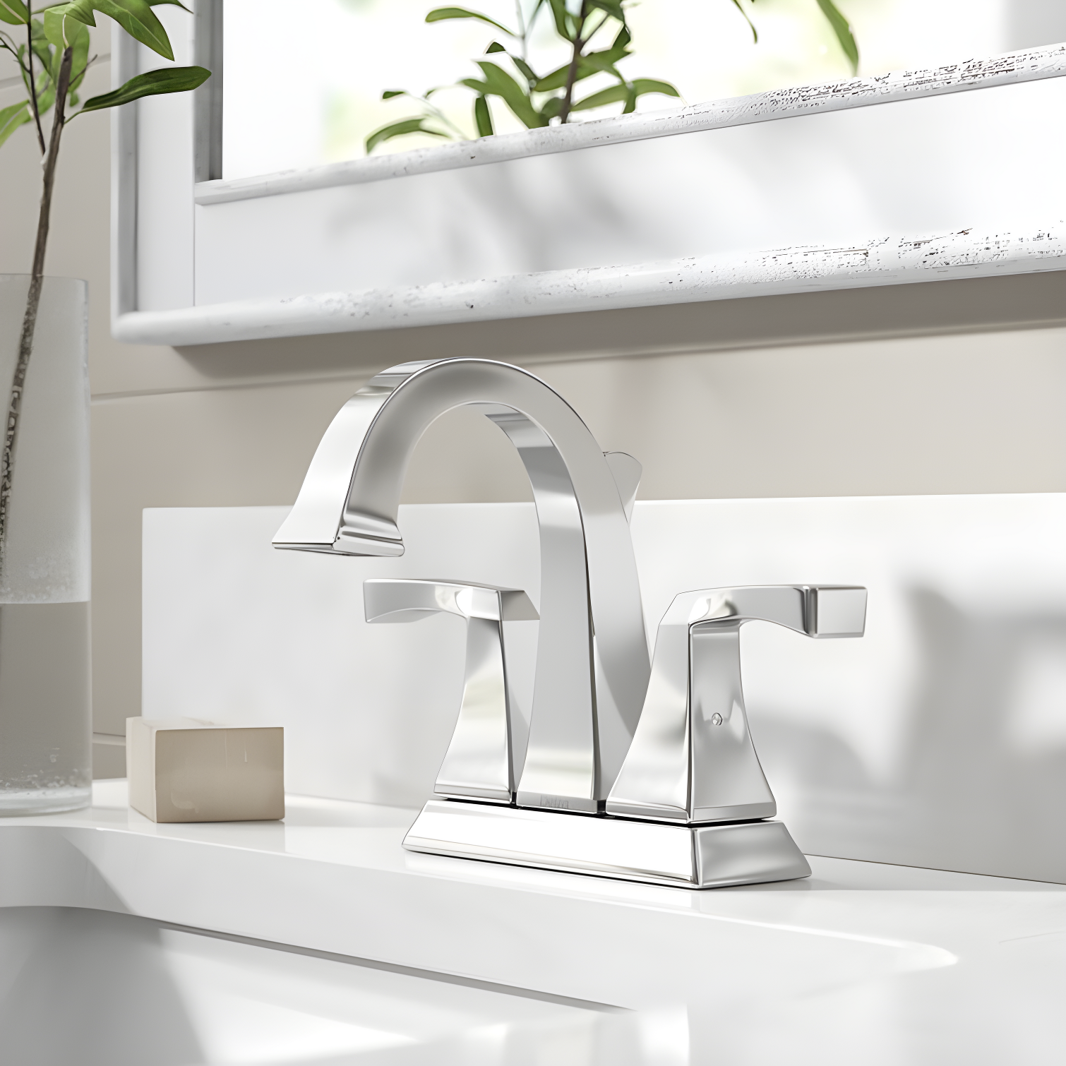 Dryden Centerset Bathroom Faucet with Drain Assembly