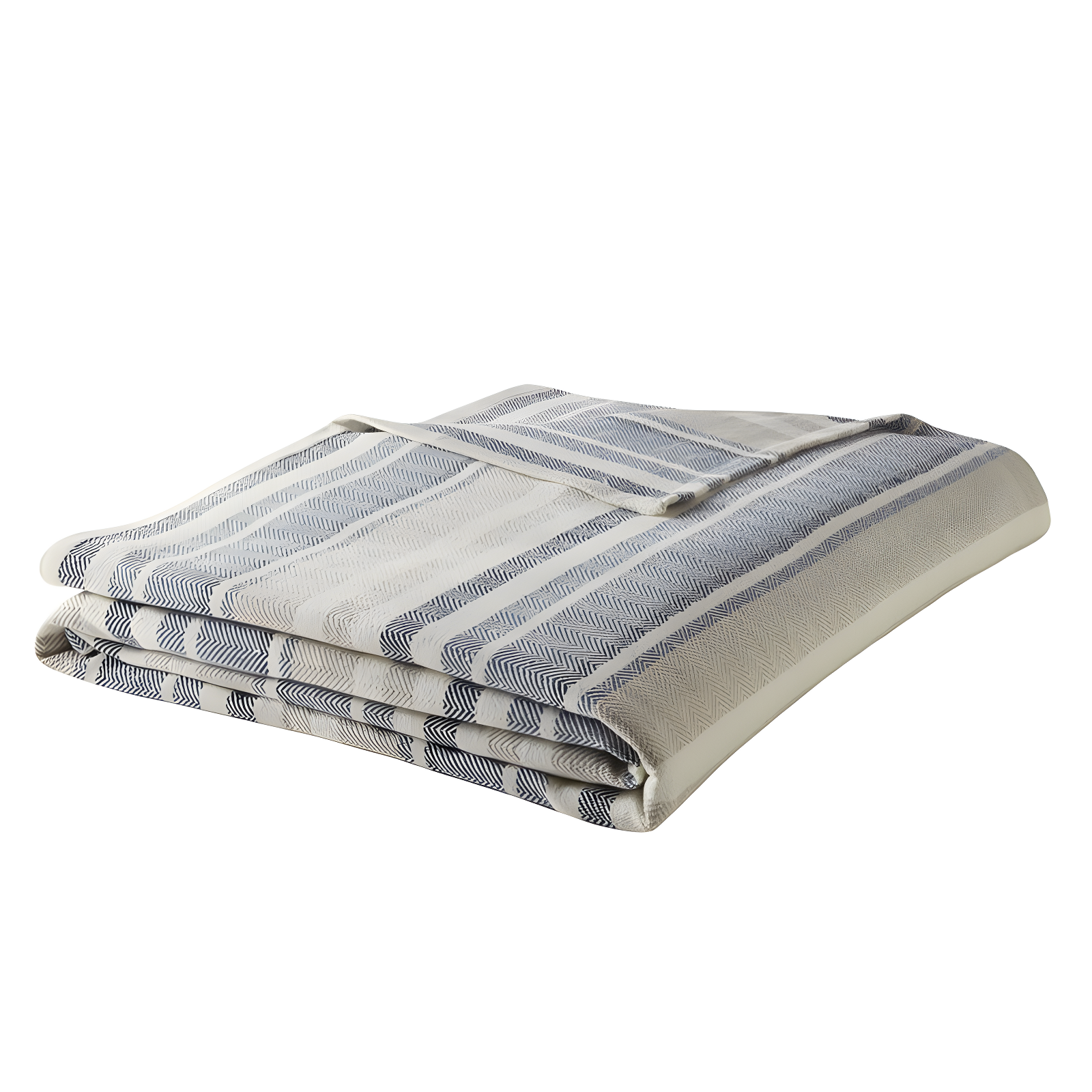 Eddie Bauer Herringbone Cotton Reversible Blanket
