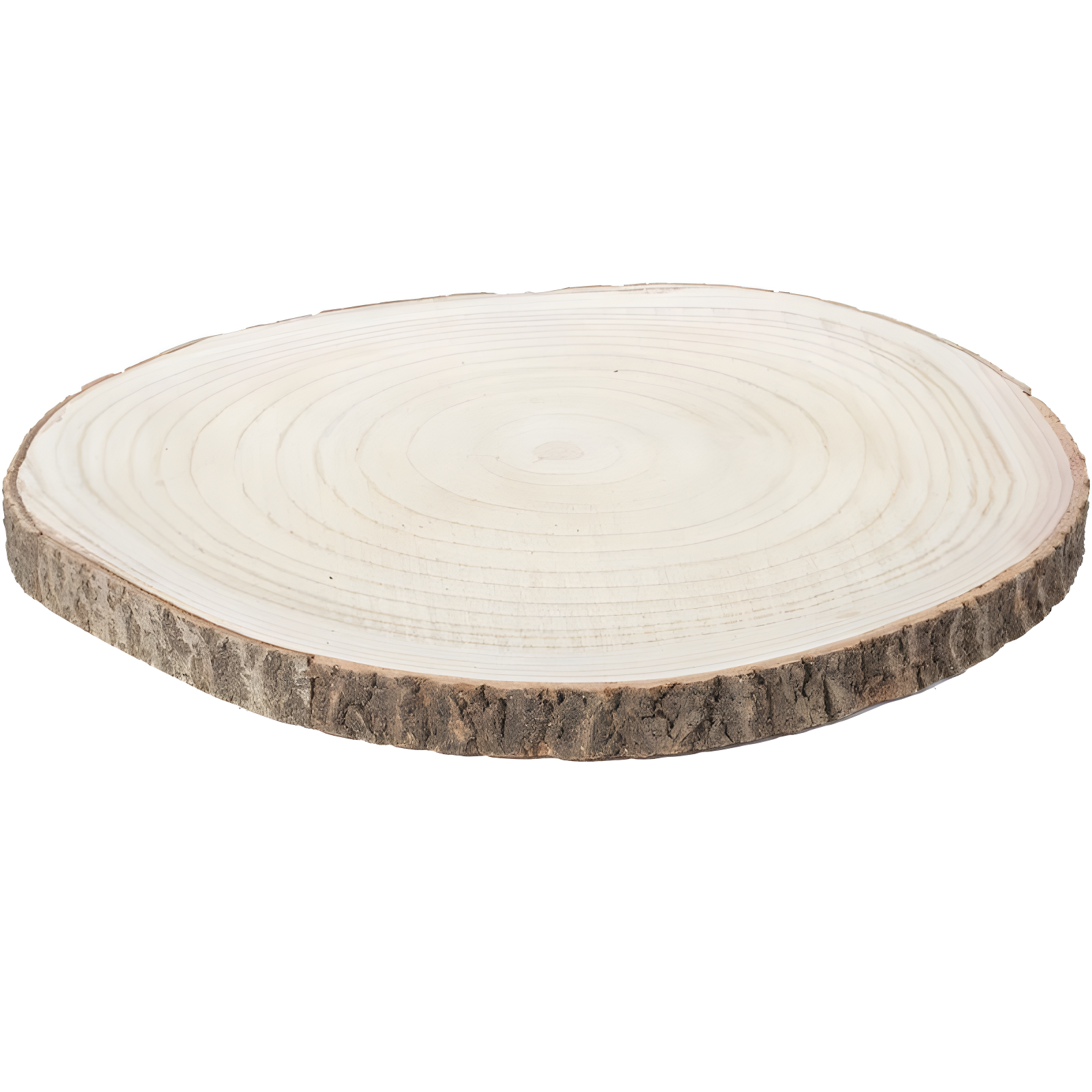 Vintiquewise Barky Natural Wood Slabs Rustic Ornament Slice Tray Table Charger - Approximately 18 Inch Dia