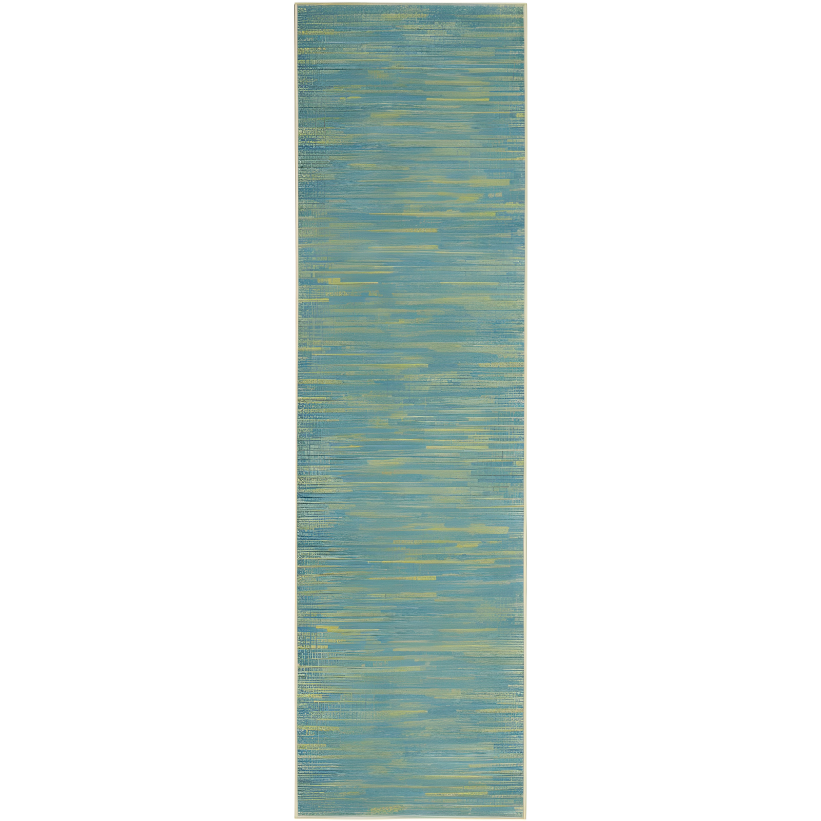Nourison Nourison Essentials NRE01 Indoor/outdoor Area Rug - Blue Green 2'2" x 7'6"