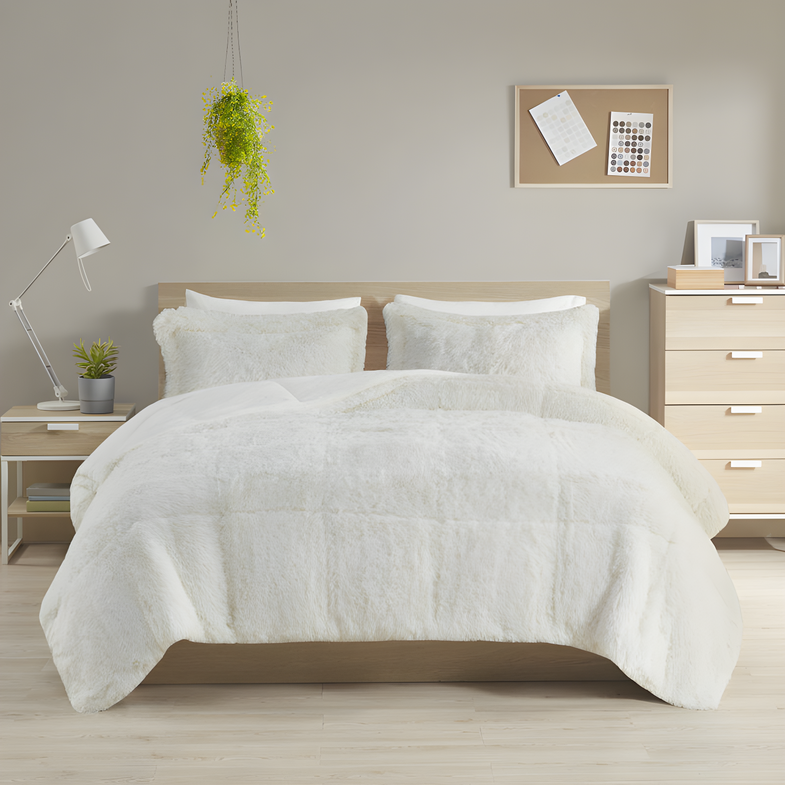 Intelligent Design Malea Shaggy Faux Fur Comforter Mini Set