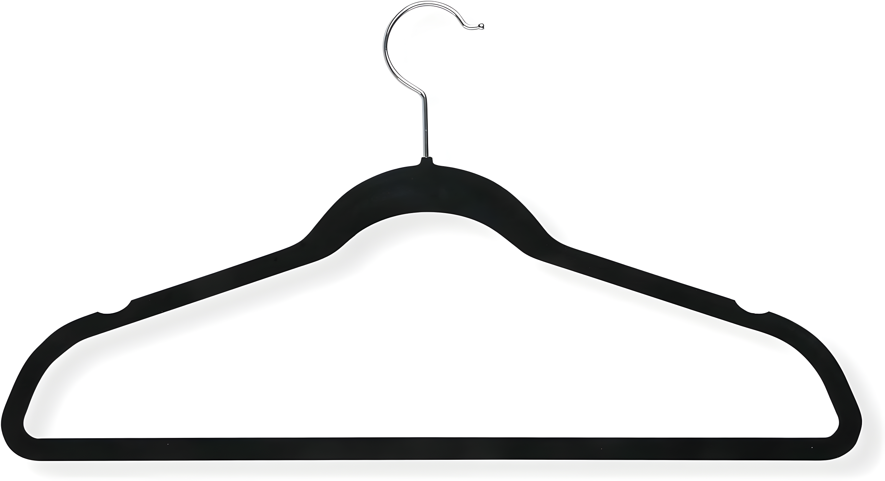 Honey-Can-Do Non-Slip Velvet Adult Clothes Hanger, Black, 50 Pack