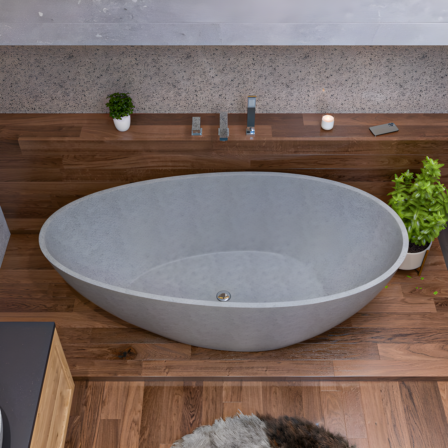1 Handle Deck Roman Tub Faucet with Diverter