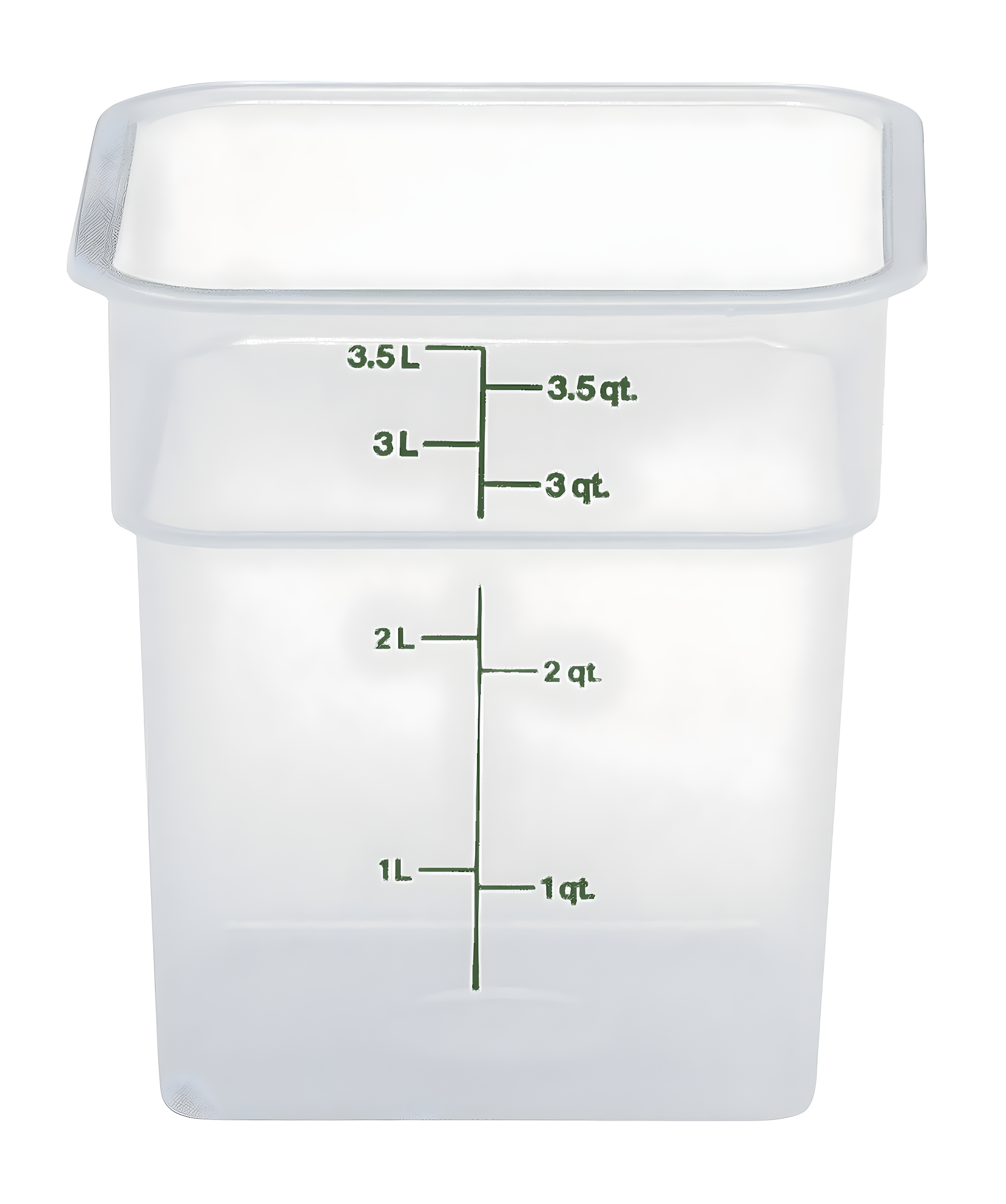 Cambro Translucent 4QT Square Food Container 4SFSPP190