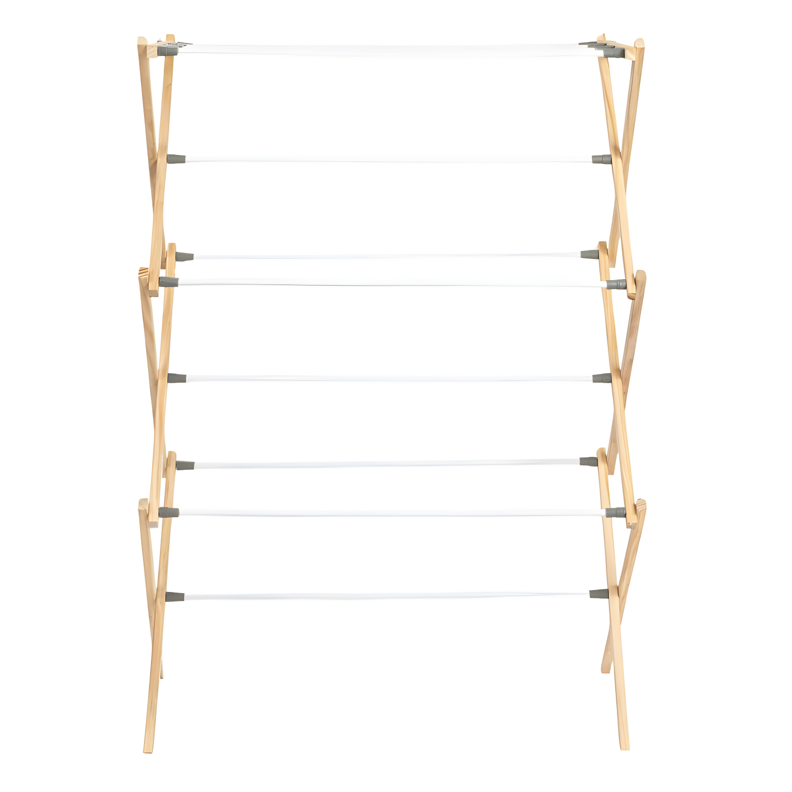 Household Essentials X-Frame Clothes Drying Rack, Natural