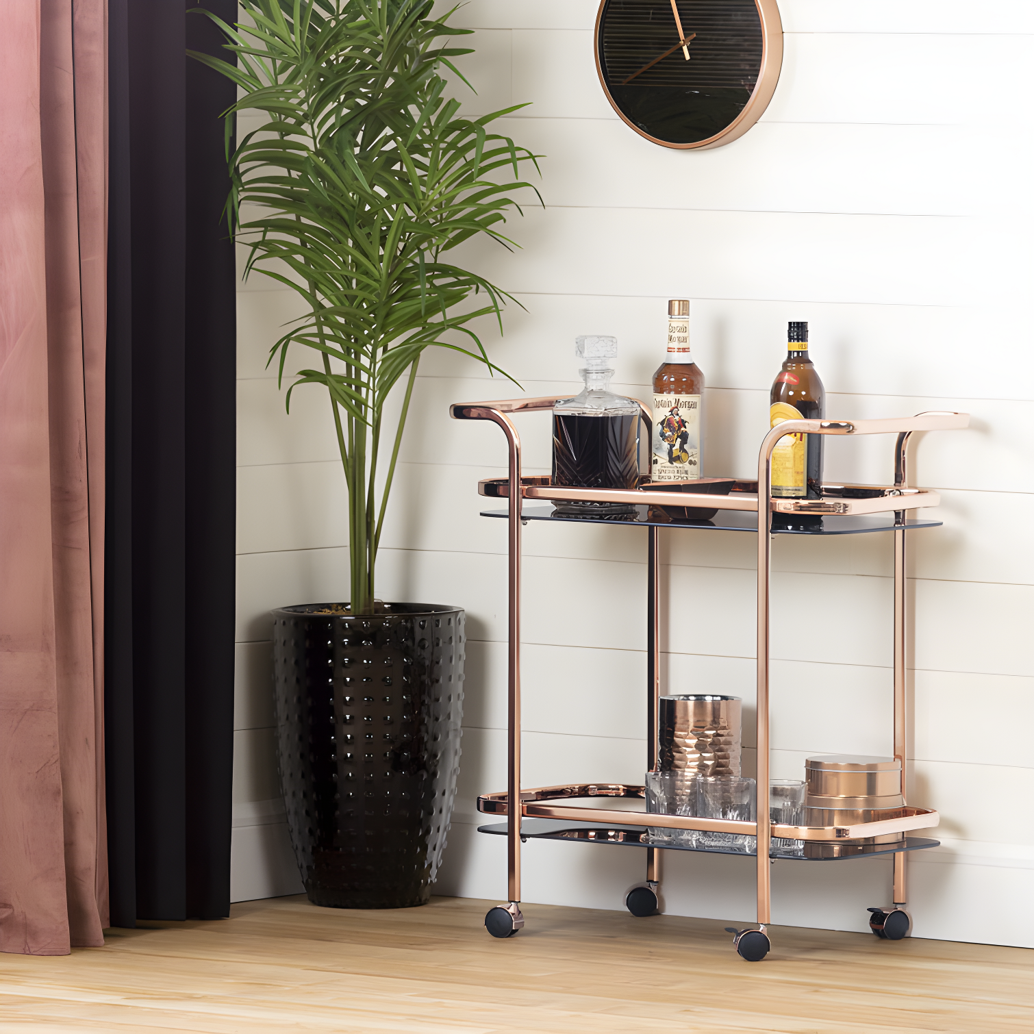 Maliza Metal Bar Cart