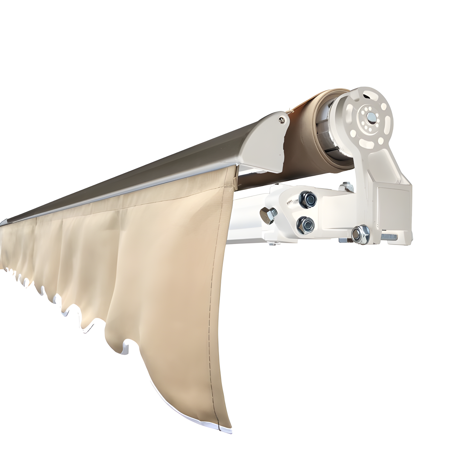 Retractable Patio Awning - White Frame