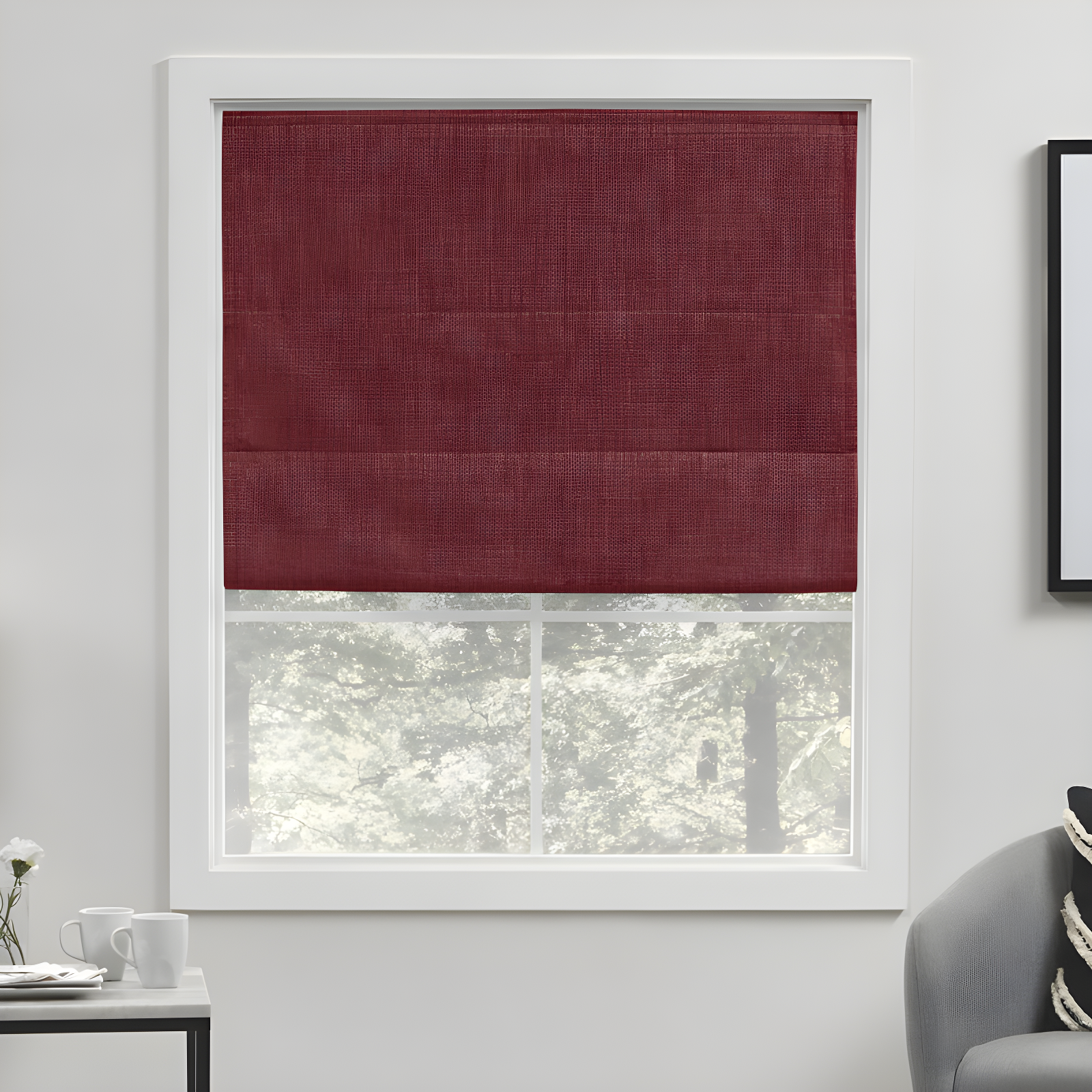 Amalgamated Textiles Exclusive Home Acadia 100% Blackout Roman Shade