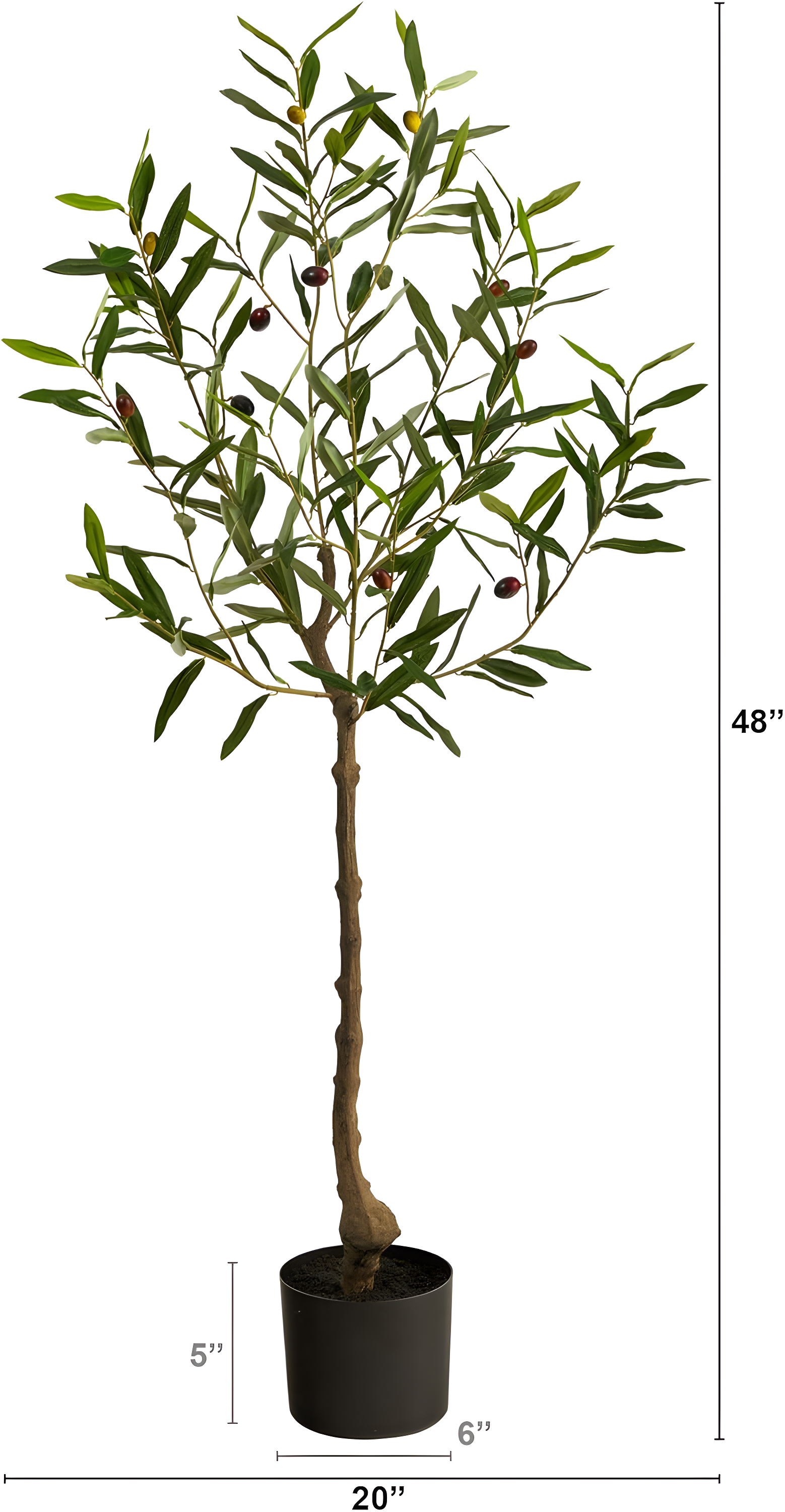 Nearly Natural 4’ Olive Artificial Tree