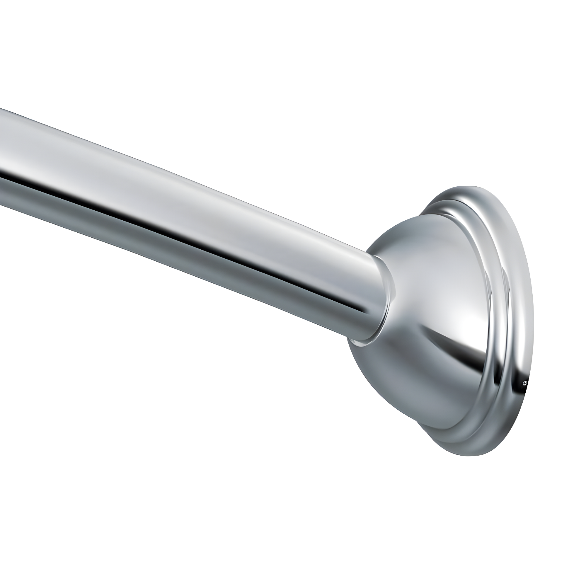 Moen Adjustable Curved Shower Rod 72 " X 72 " Chrome Finish