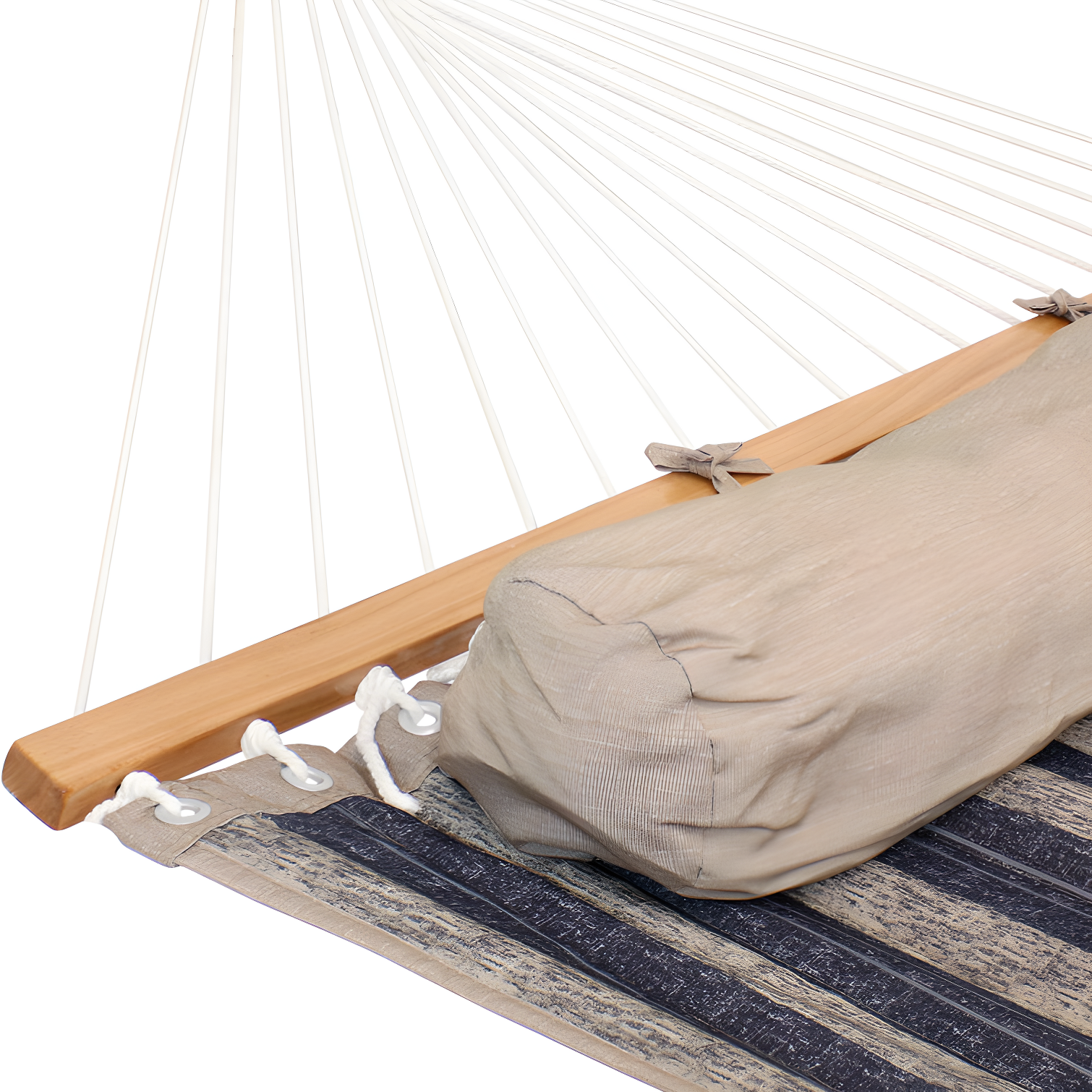 2-Person Quilted Polyester Spreader Bar Hammock