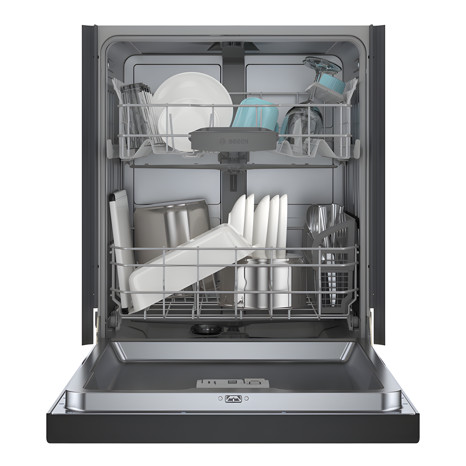 Bosch 800 Series 24" Front Control Built-In Dishwasher with Hybrid Tub & Reviews | Wayfair