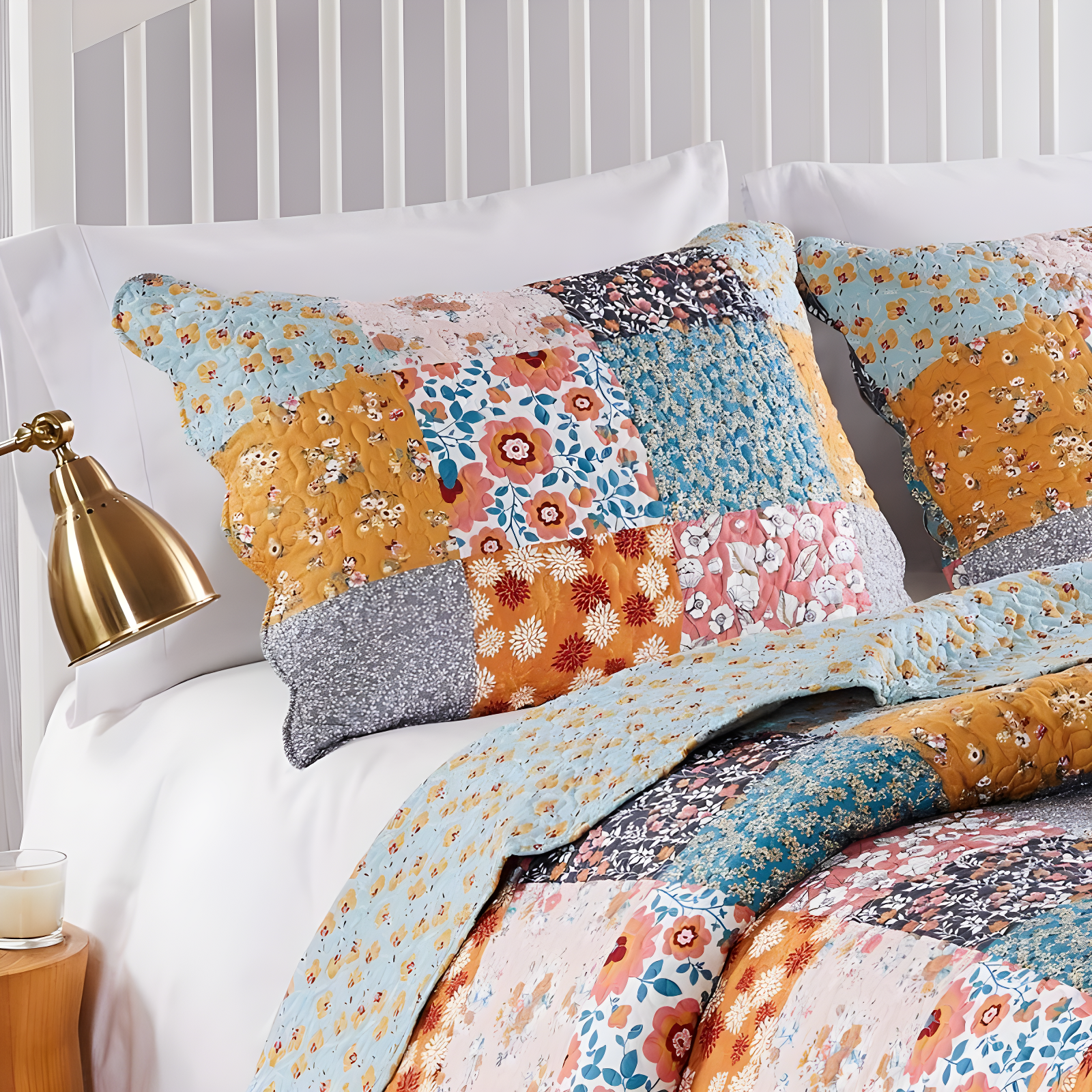 Barefoot Bungalow Carlie Pillow Sham -Calico King 20" x 36"