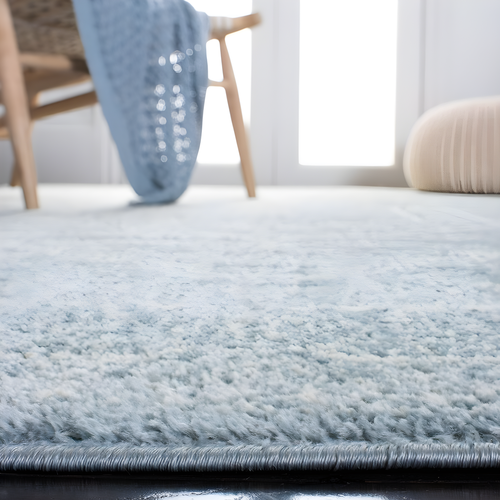 Adirondack ADR108 Power Loomed Area Rug - Slate/Ivory - 6'x6' - Safavieh.