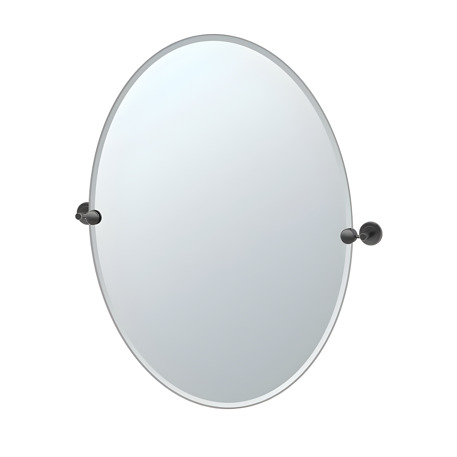 Latitude II Frameless Oval Wall Mirror | Bathroom Vanity Mirror