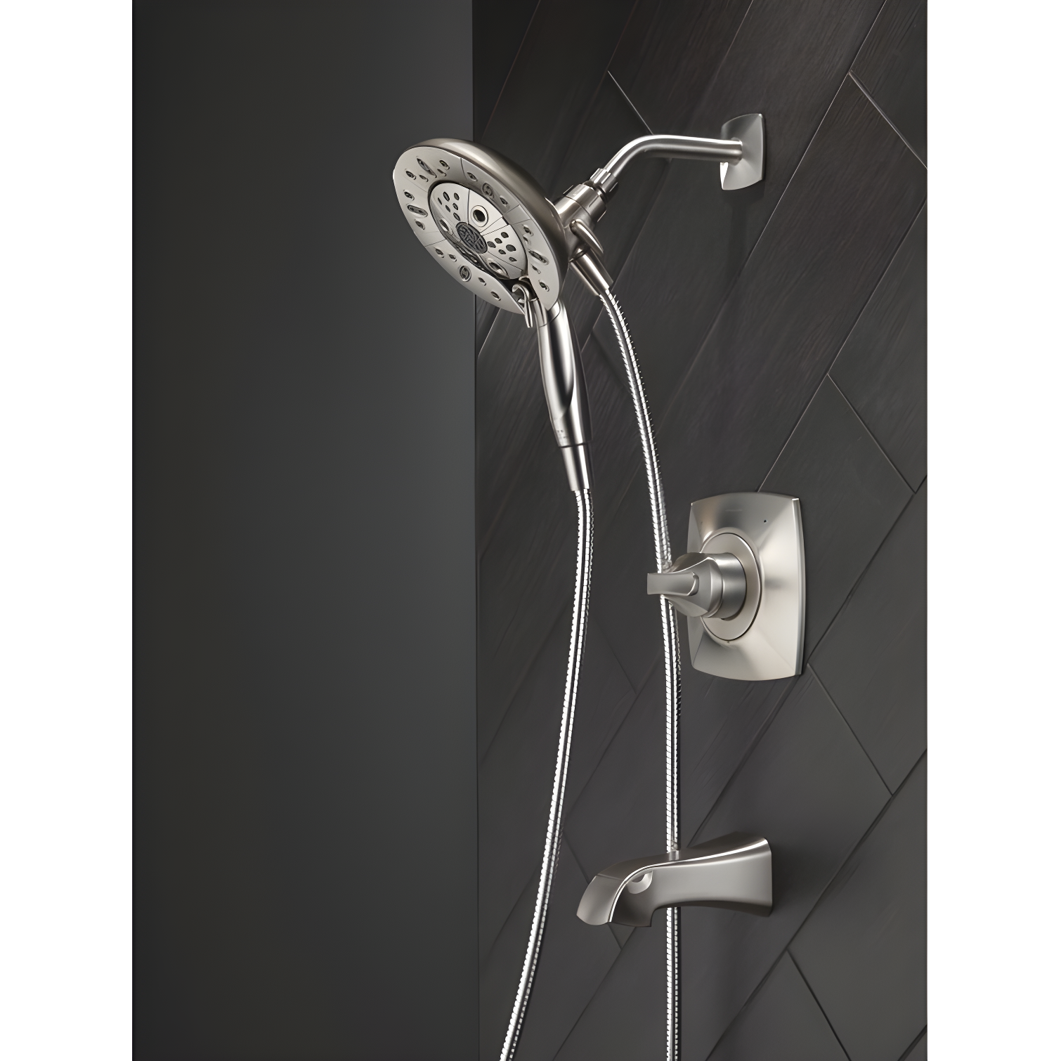 Vesna Single-Function Tub Shower Faucet Set, Shower Trim Kit with In2ition Shower Head and Valve