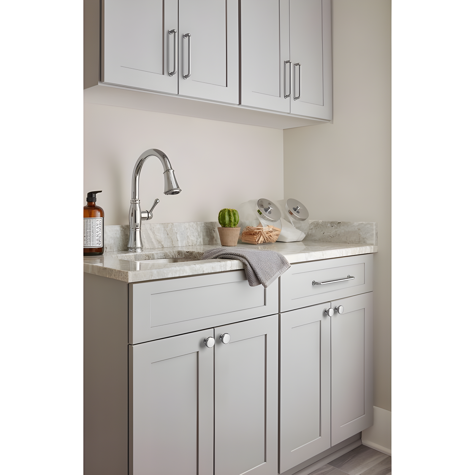 Amerock Factor 7-9/16 inch (192mm) Center-to-Center Polished Chrome Cabinet Pull