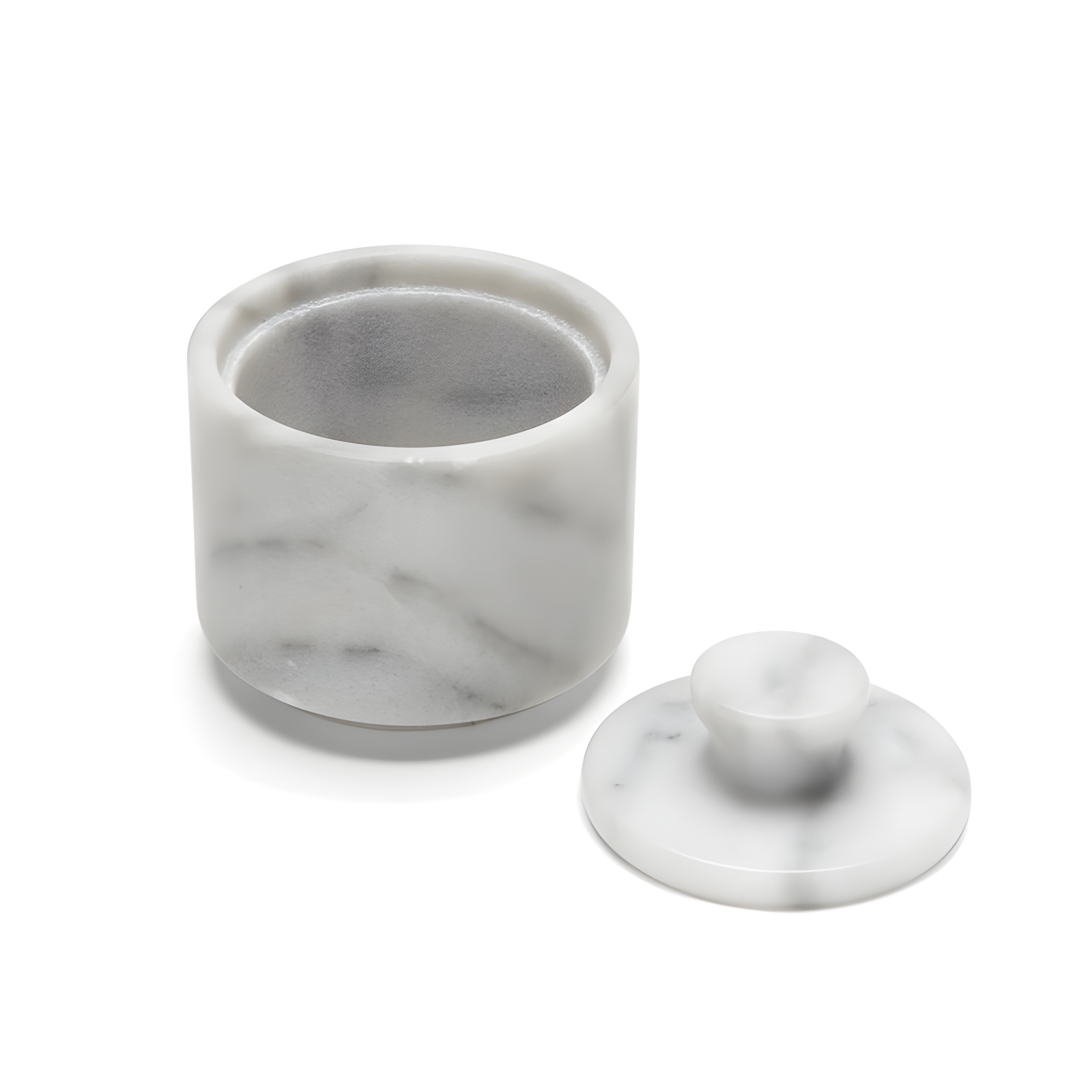 Fox Run Brands Marble Salt Cellar, White