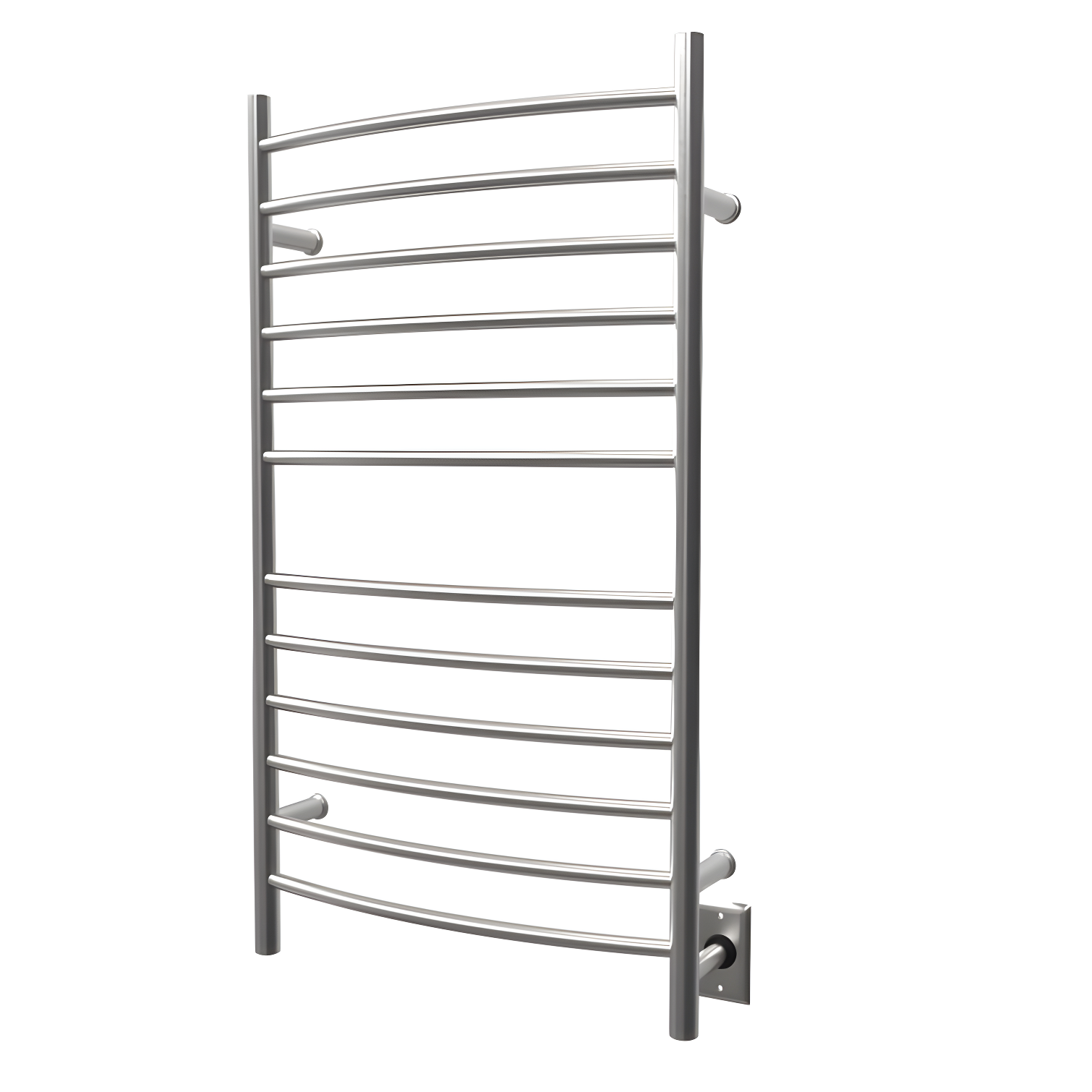Radiant Large Curved Towel Warmer Hybrid Hardwired or Plug in