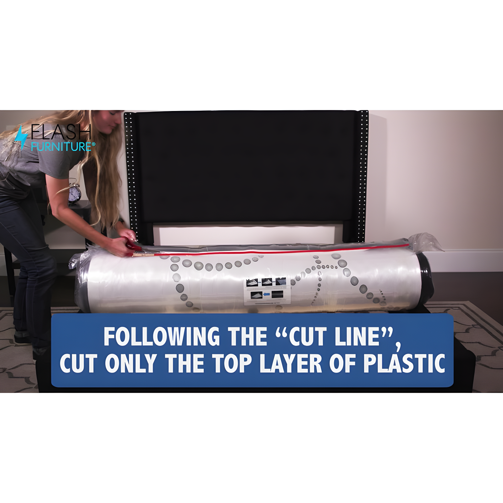 Flash Furniture Capri Comfortable Sleep 10 Inch CertiPUR-US Certified Hybrid Pocket Spring Mattress, Full Mattress in a Box