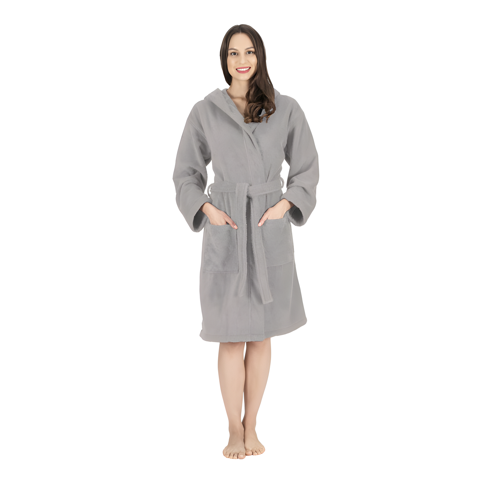 Nine West Hooded  Turkish Cotton Unisex Bath Robe Collection